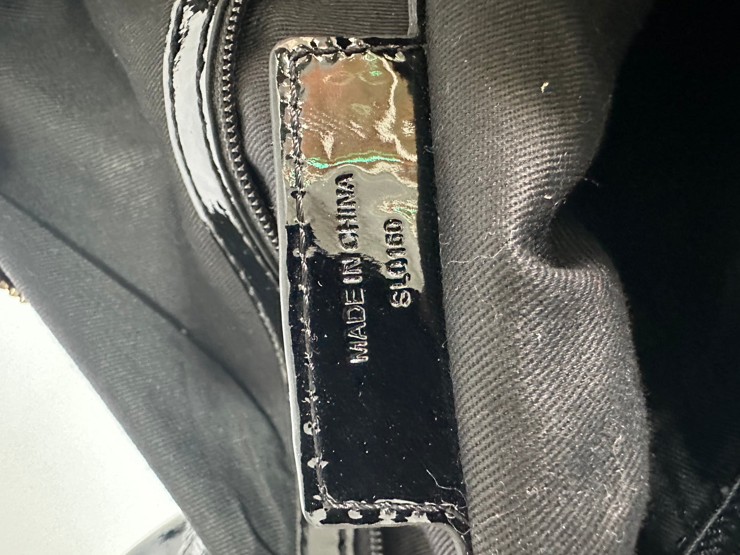 Givenchy Black Patent Leather Hobo