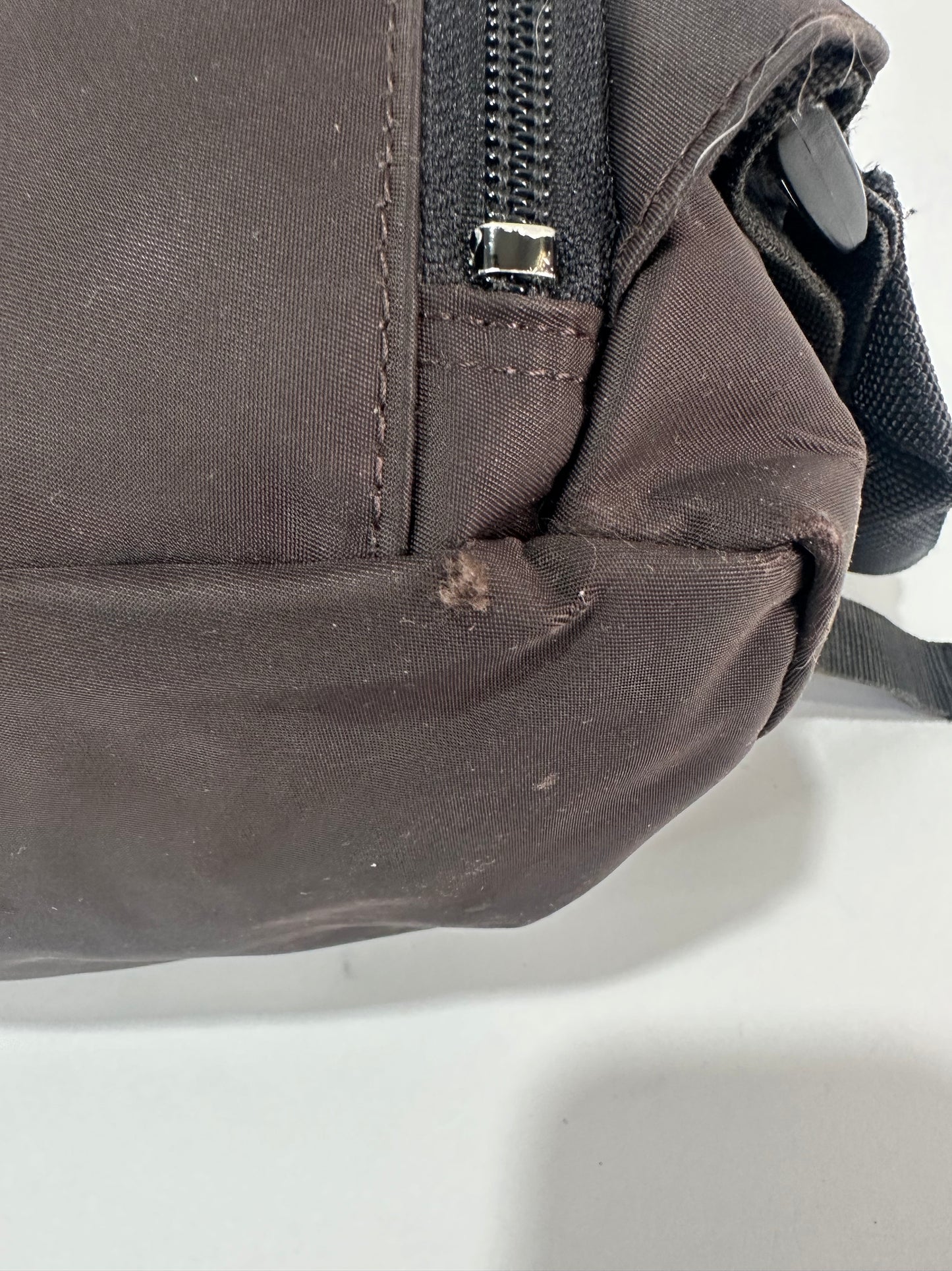 BURBERRY Nova check black label rucksack backpack beige nylon men