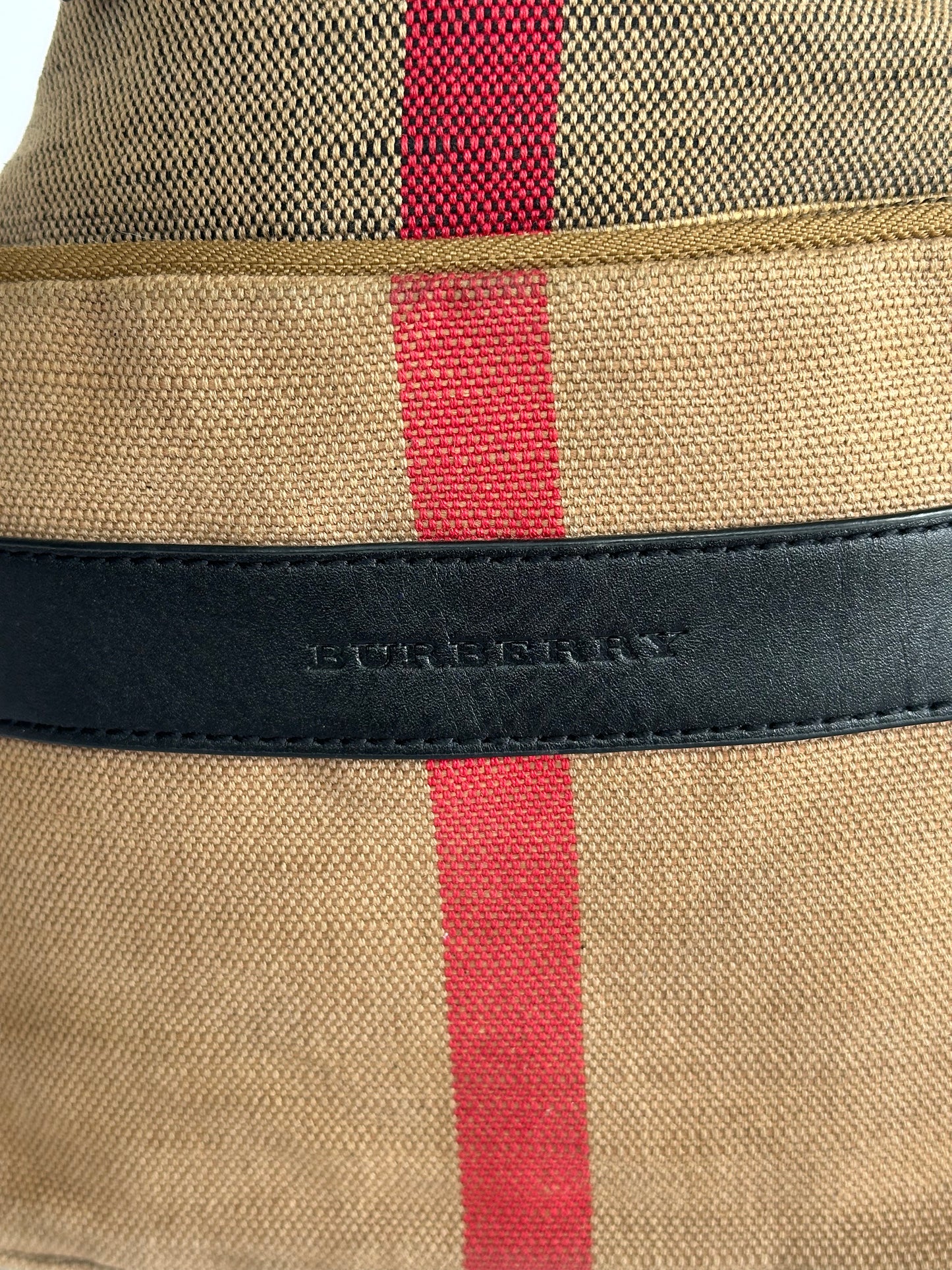 BURBERRY single strap Nova check backpack