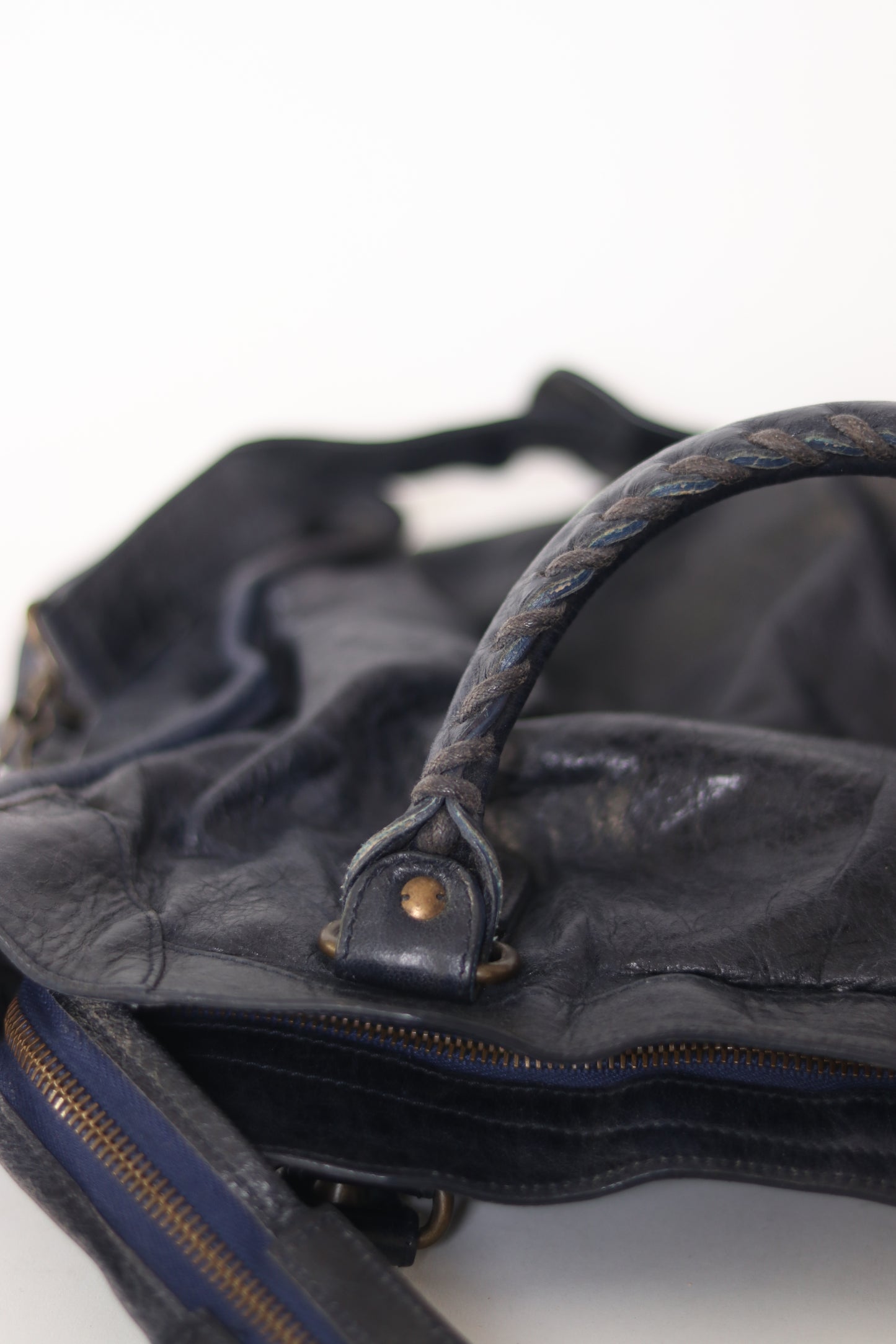 Balenciaga Marine Leather Medium RH City Tote