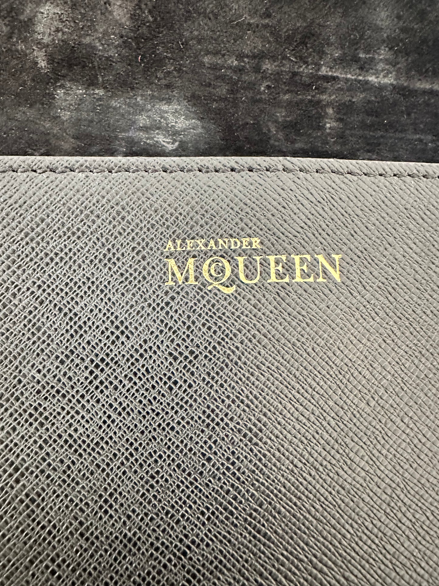 Alexander McQueen Black Leather Heroine Chain Shoulder Bag