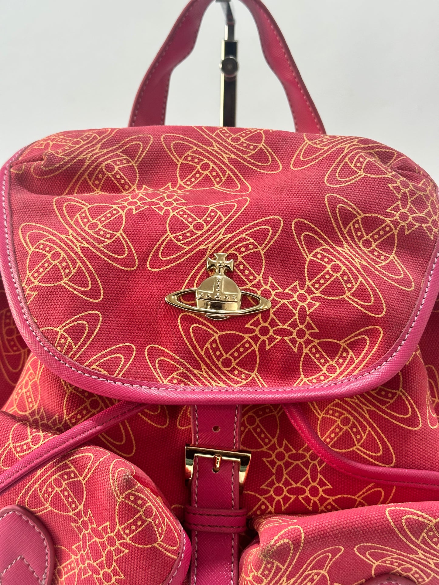 VIVIENNE WESTWOOD Pink Canvas Backpack