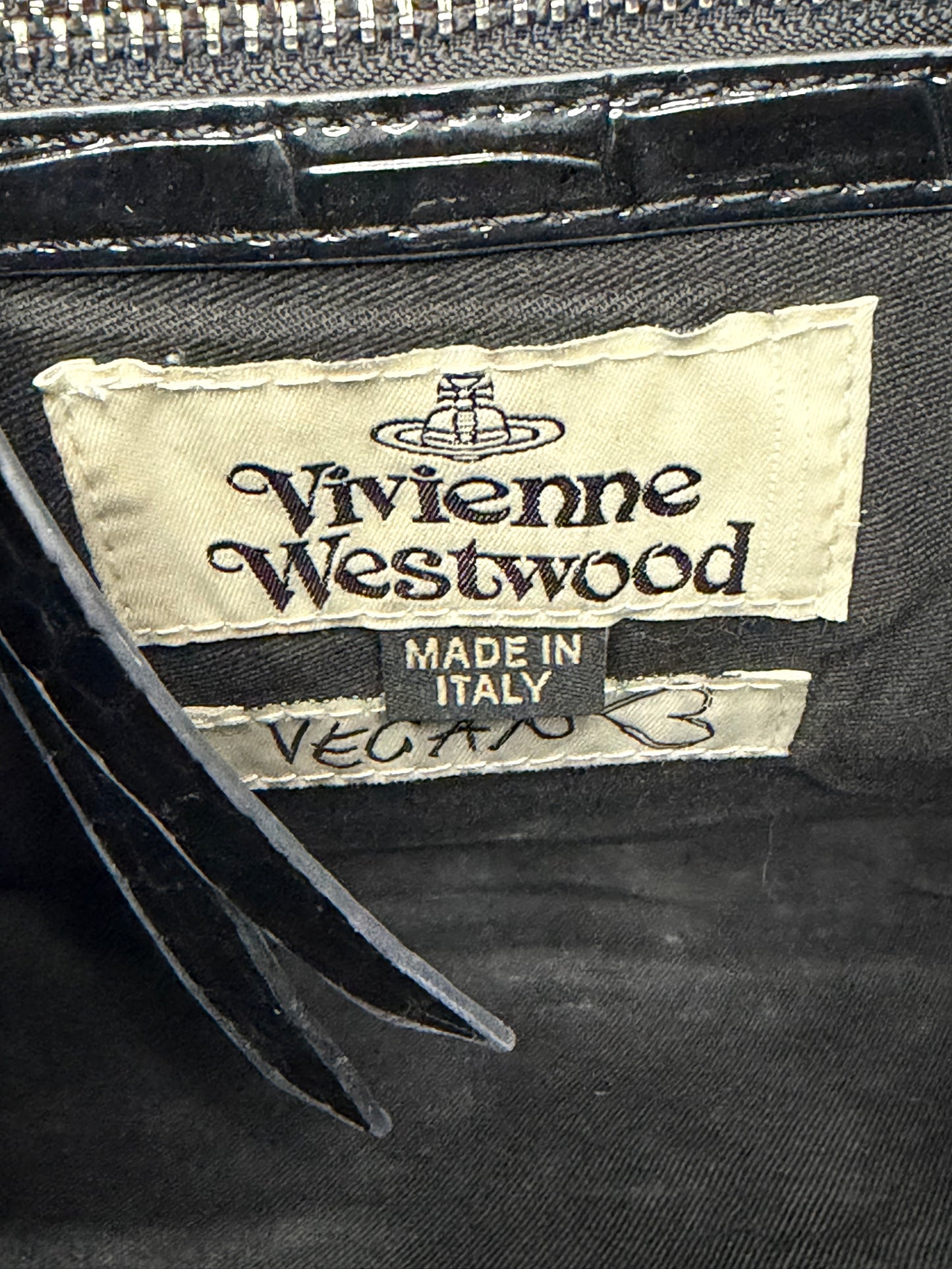 VIVIENNE WESTWOOD Orb-plaque Embossed Backpack In Black