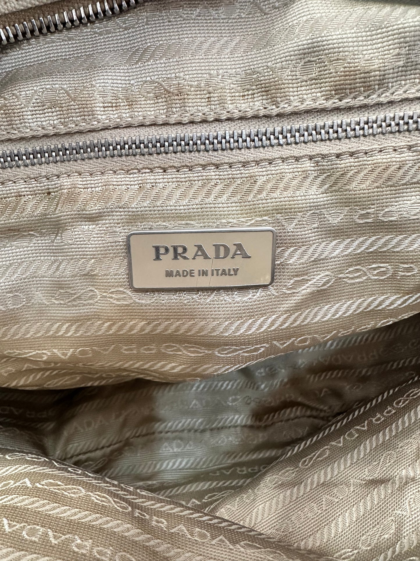 Prada
Vintage Cinghiale-Trimmed Canapa Mini Bag