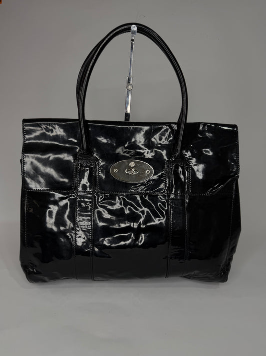 MULBERRY
Black Patent Leather Bayswater Bag