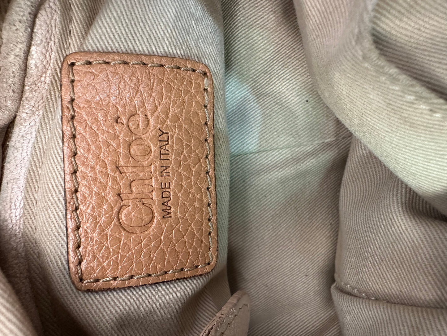 Chloe Brown Leather Medium Paraty Shoulder Bag
