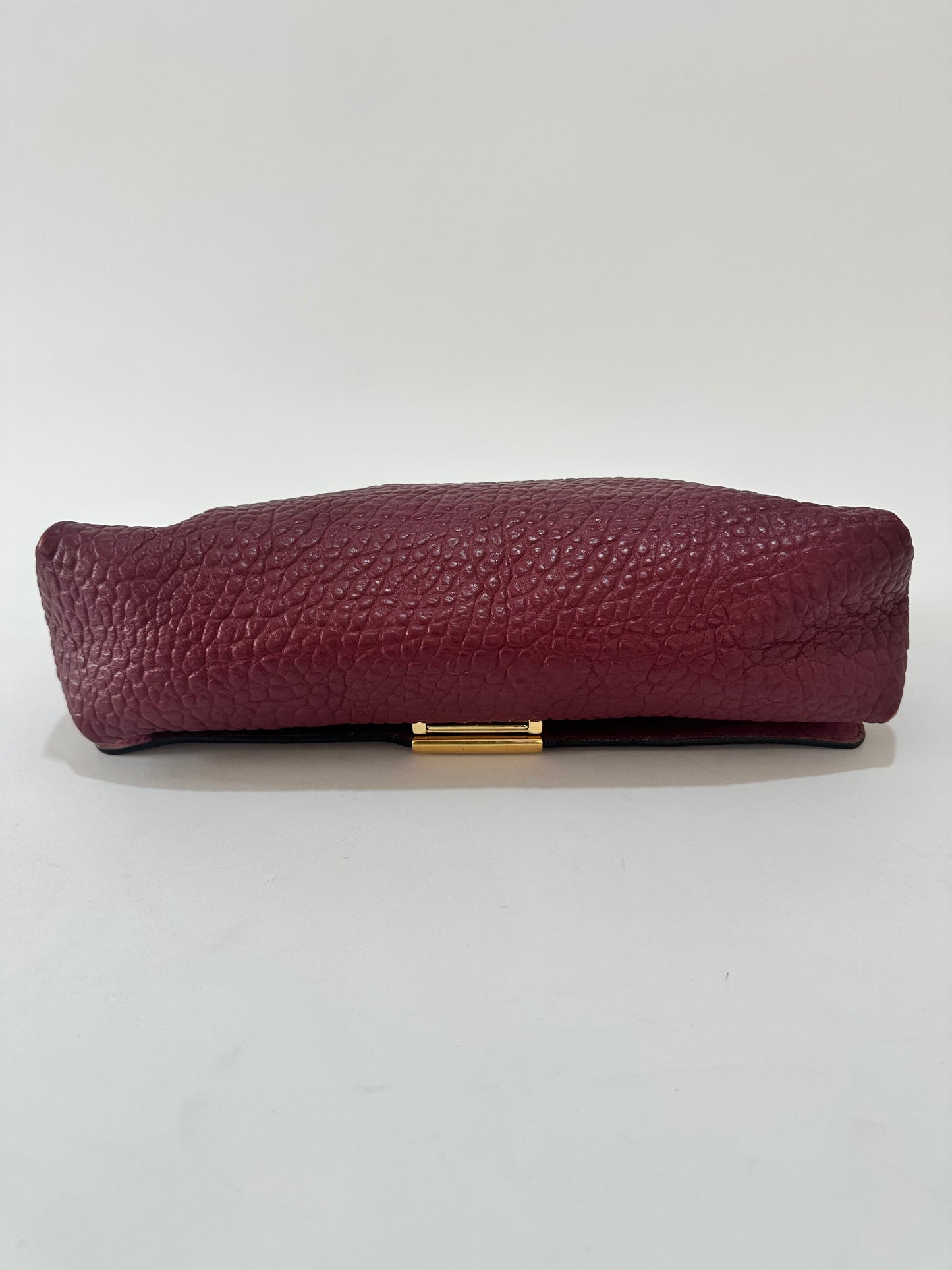 Burberry Pink Leather Mildenhall Shoulder Bag