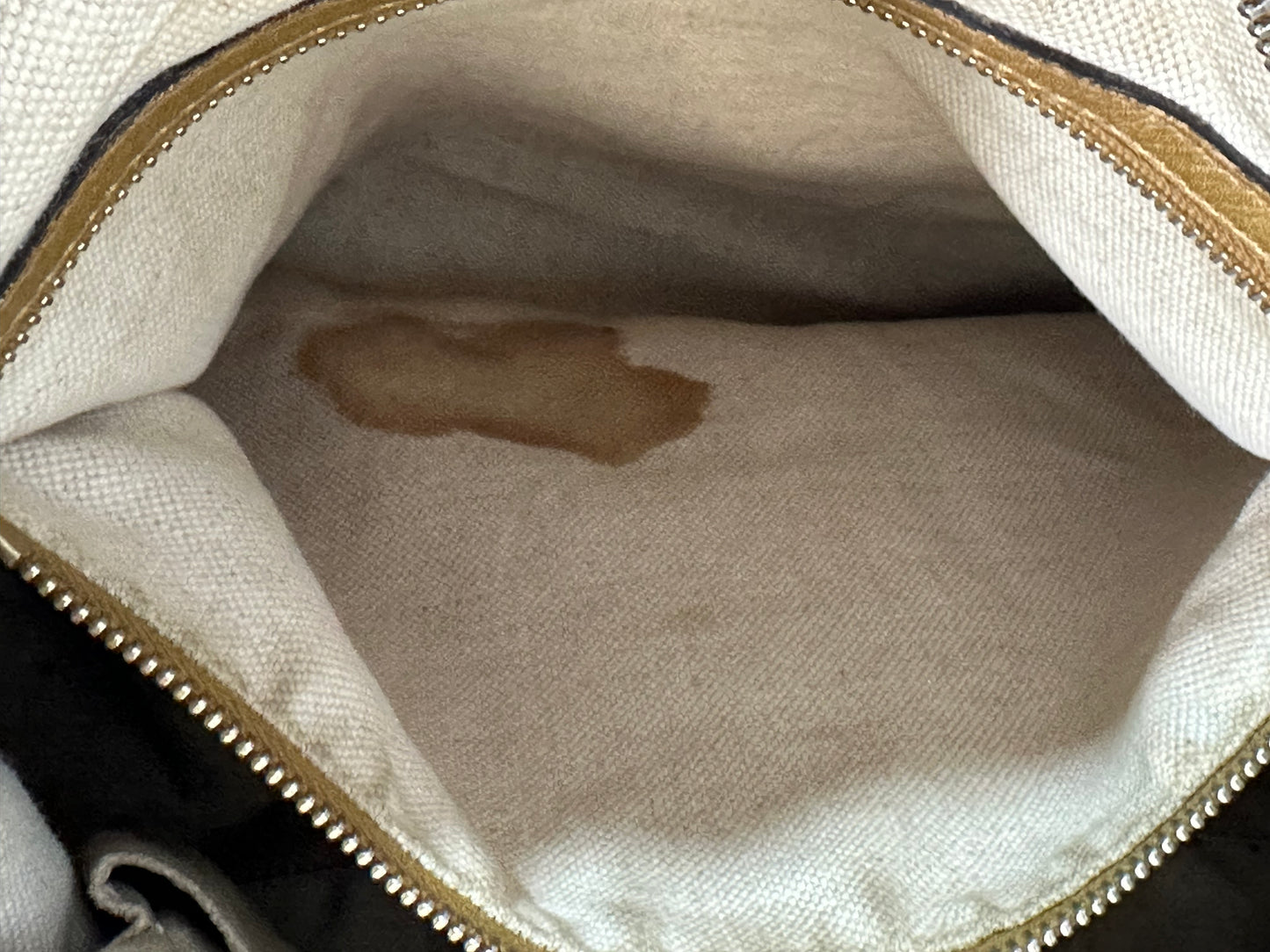 Gucci Beige/Gold GG Canvas and Leather Medium Lovely Hobo