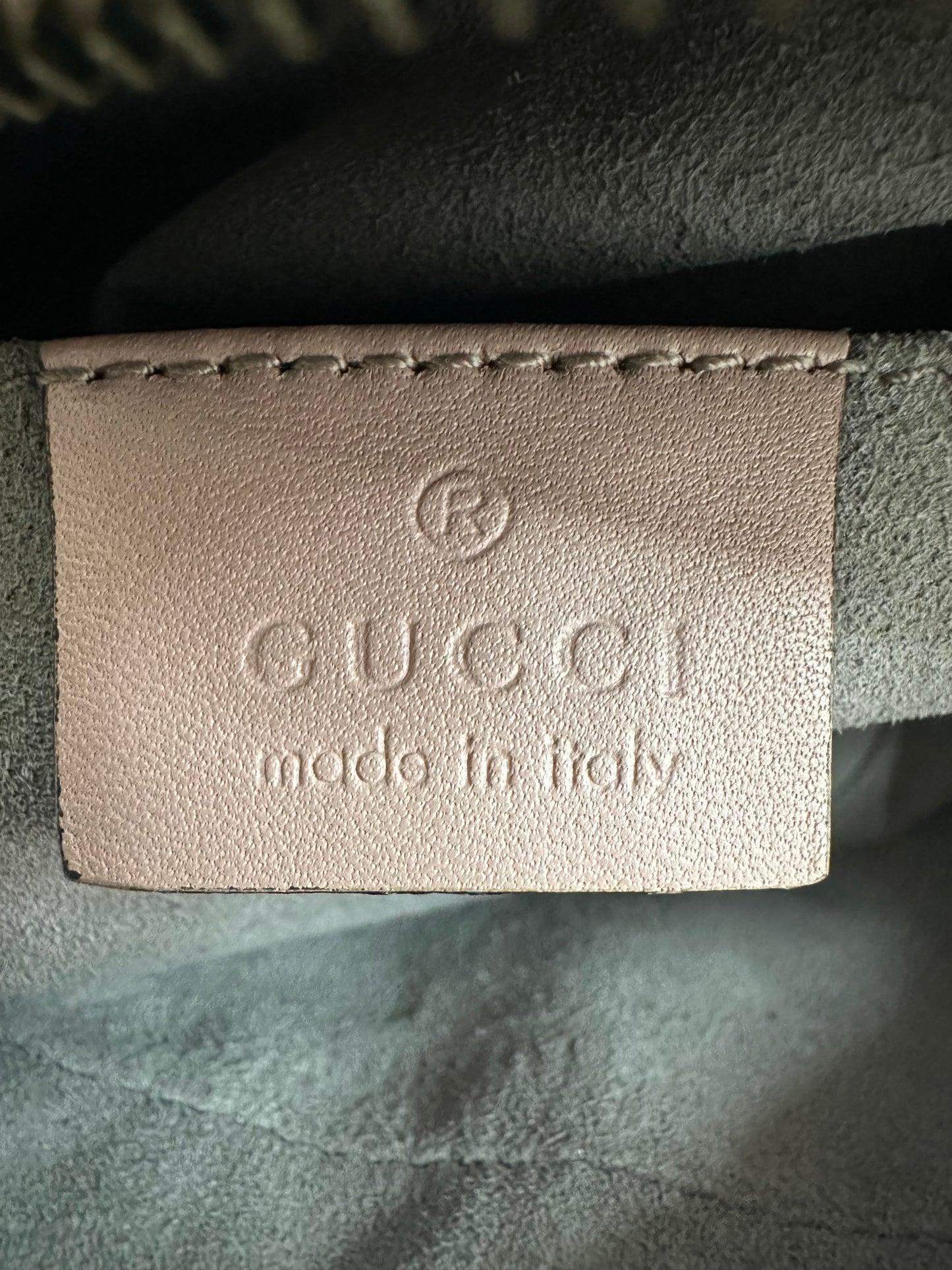 GUCCI Pink Matelasse Leather Mini GG Marmont Camera Bag