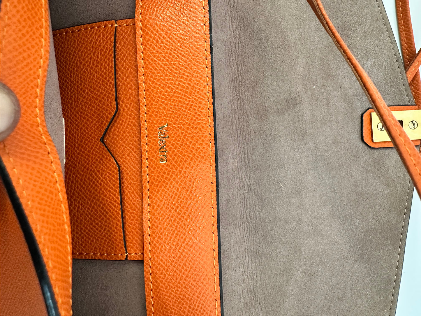 VALEXTRA
Iside Havana Saffiano Clutch