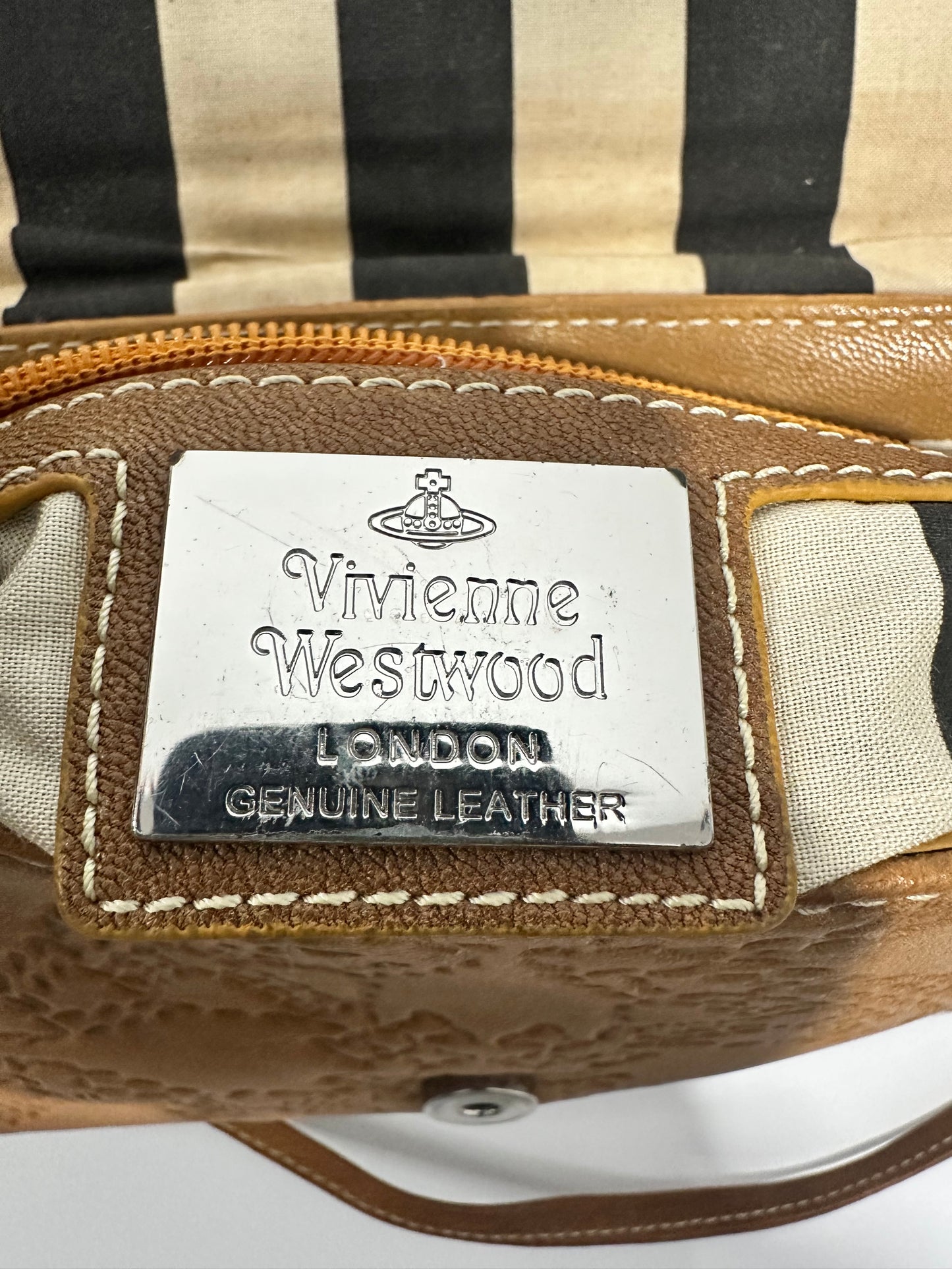 Vivienne Westwood Brown Leather Crossbody Bag