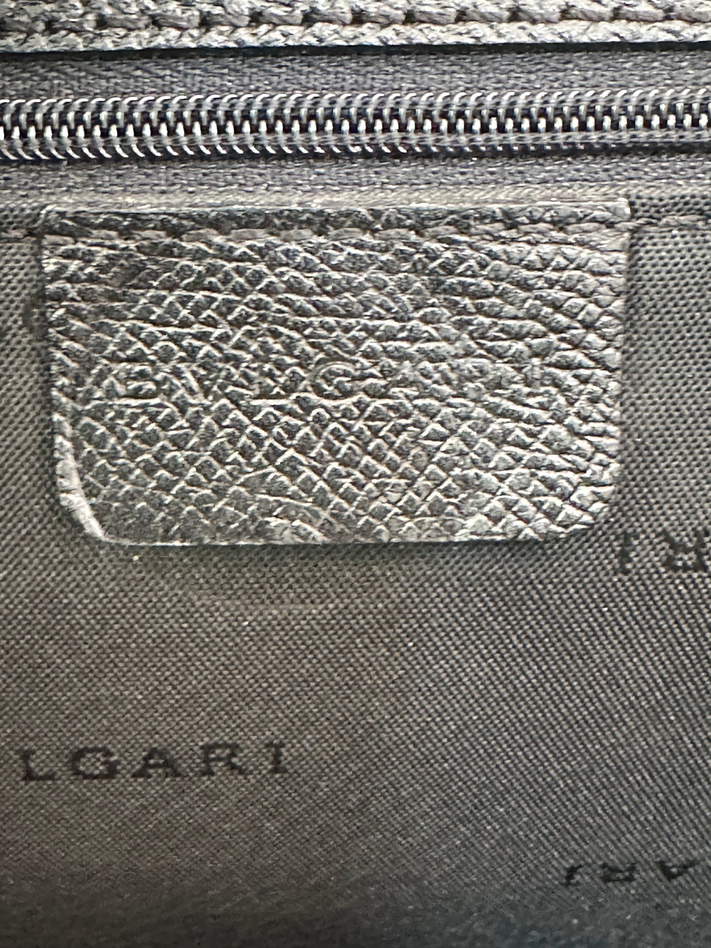 Bvlgari Black Leather Accordion Backpack