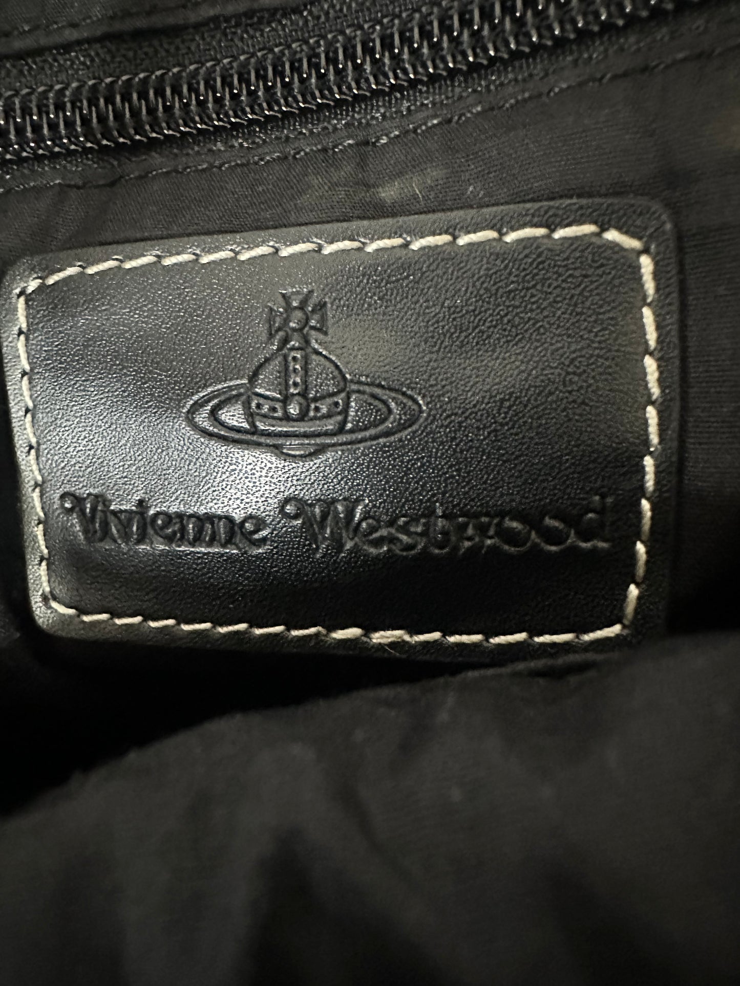 VIVIENNE WESTWOOD Canvas Crossbody Bag in Brown