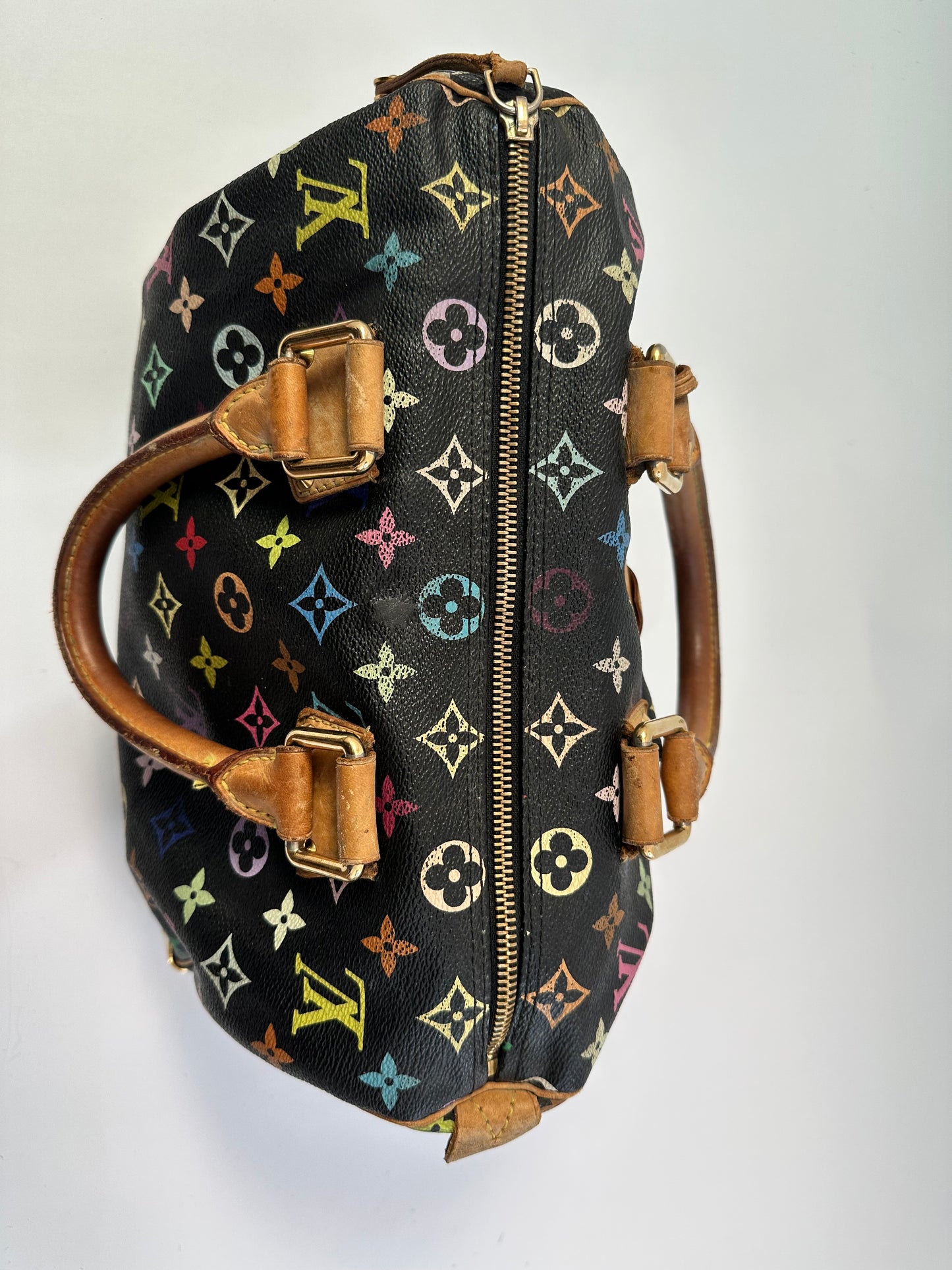 LOUIS VUITTON
Black Monogram Multicolor Speedy 30 Bag