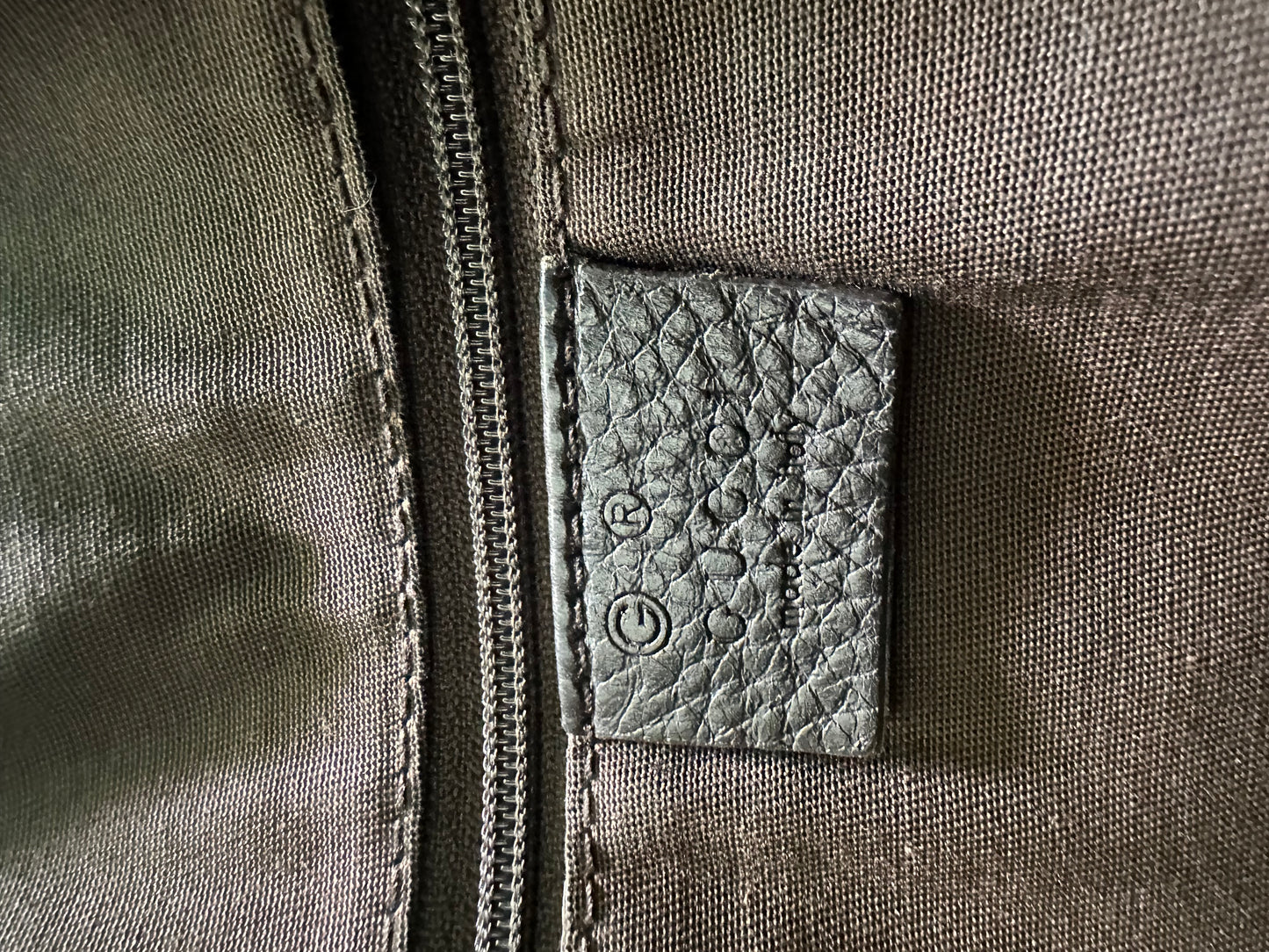 GUCCI GG Denim Full Moon Tote