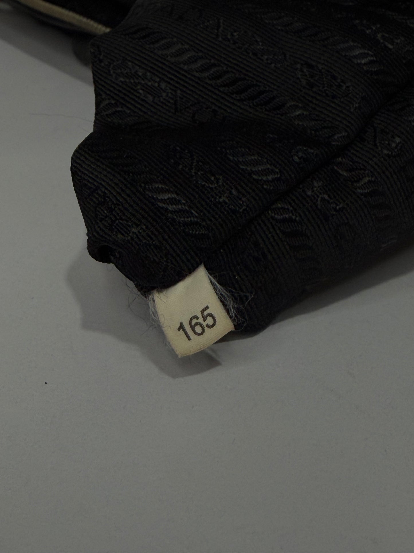 Prada Black Saffiano Leather trimmed Nylon Tessuto Tote Bag