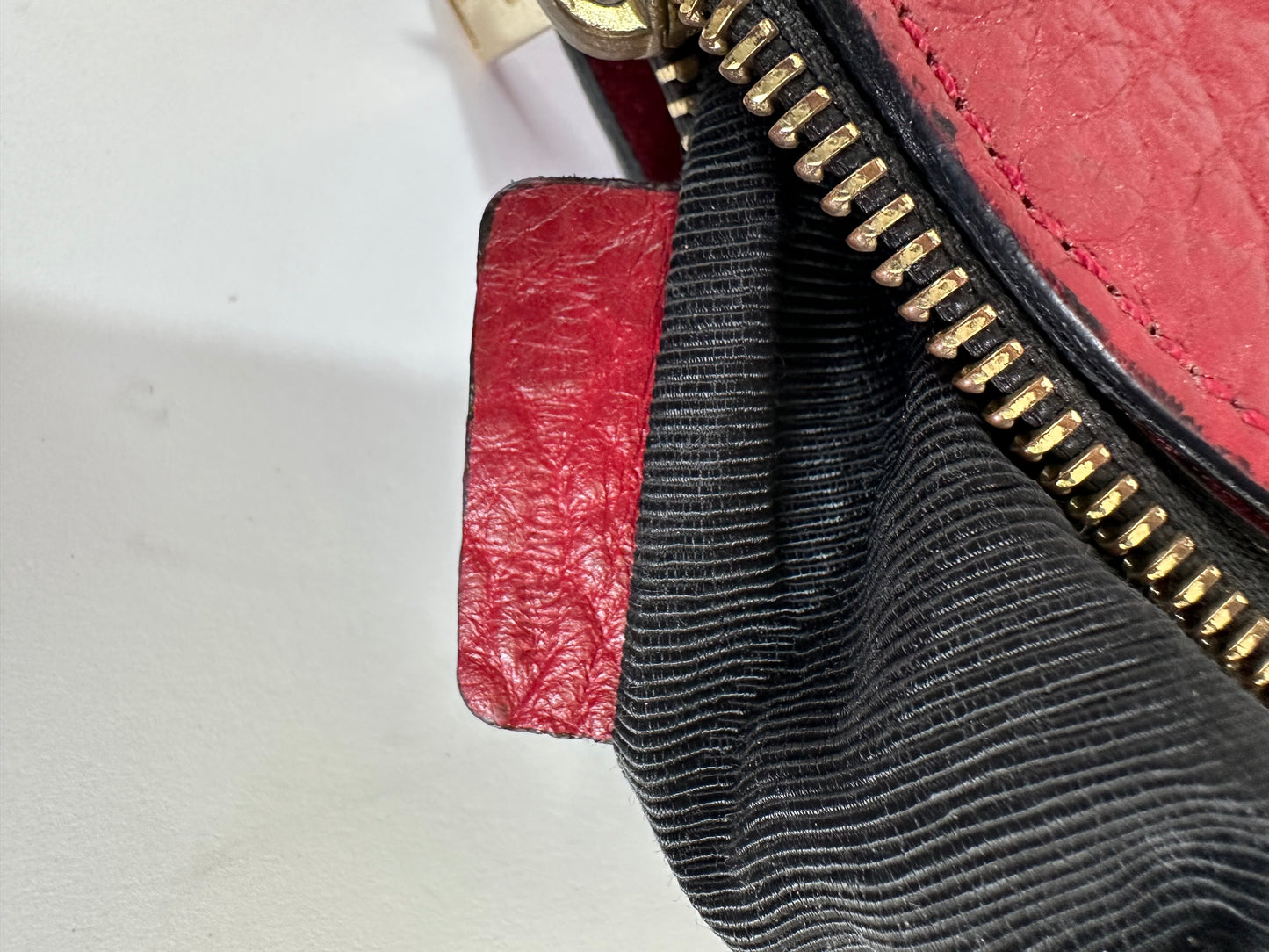 BURBERRY Magenta Embossed Check Leather Chichester Crossbody Bag