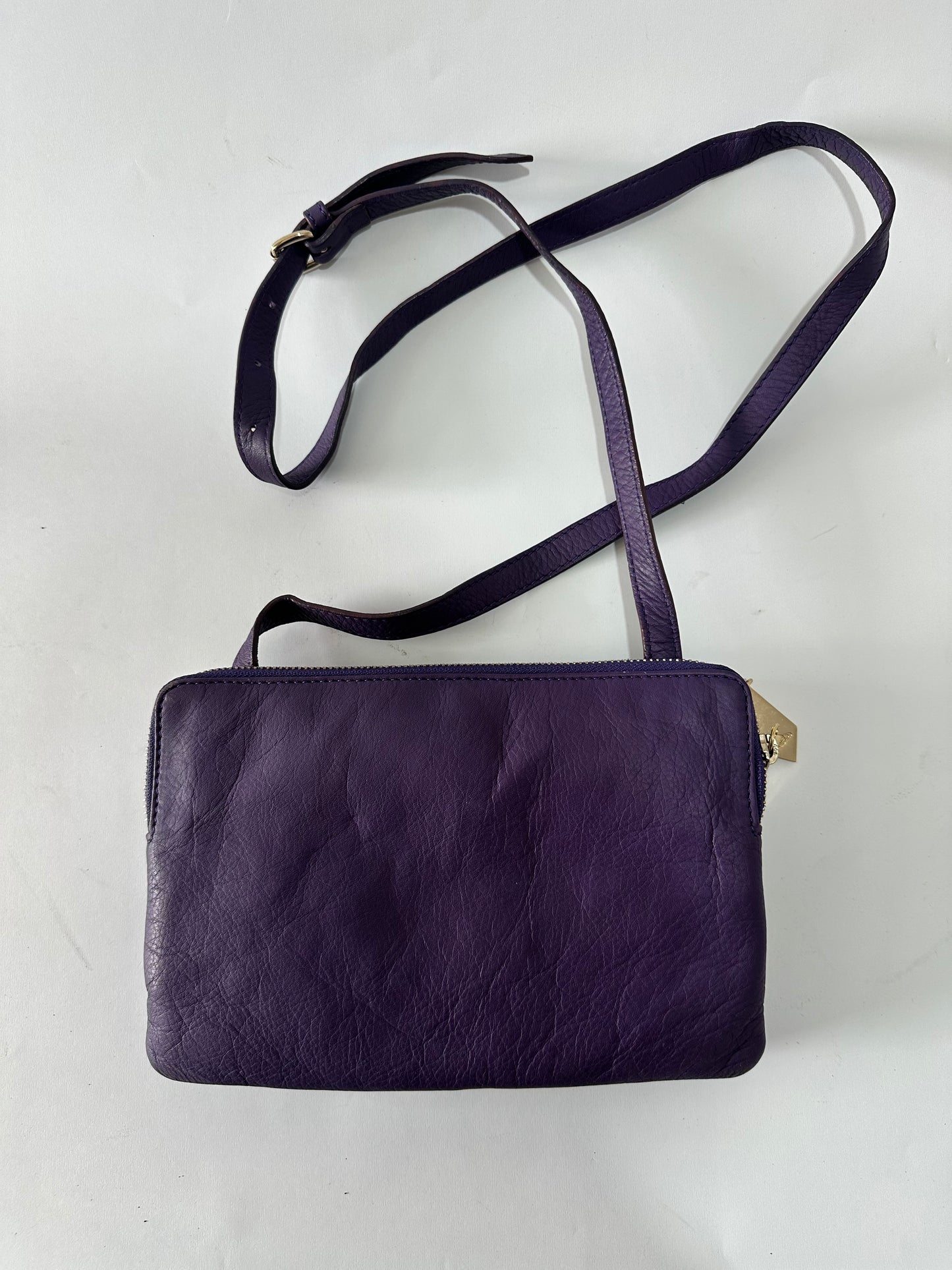 Vivienne Westwood Purple Leather Crossbody Bag