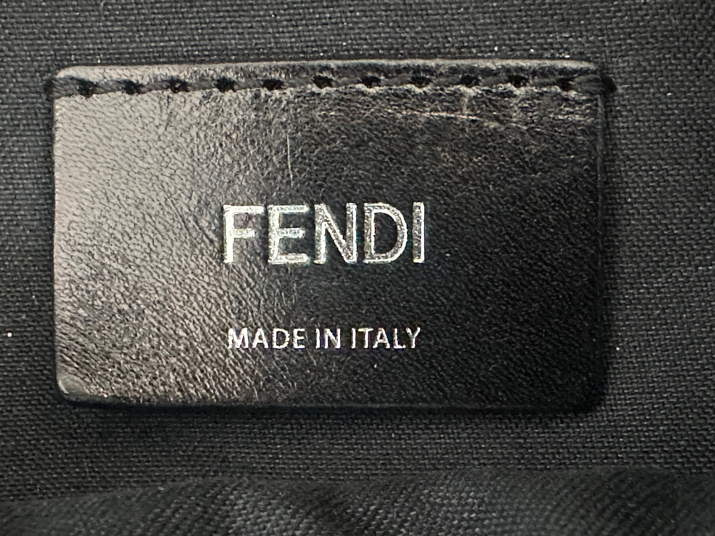 FENDI
Black Nylon And Leather Monster Eyes Mini Backpack