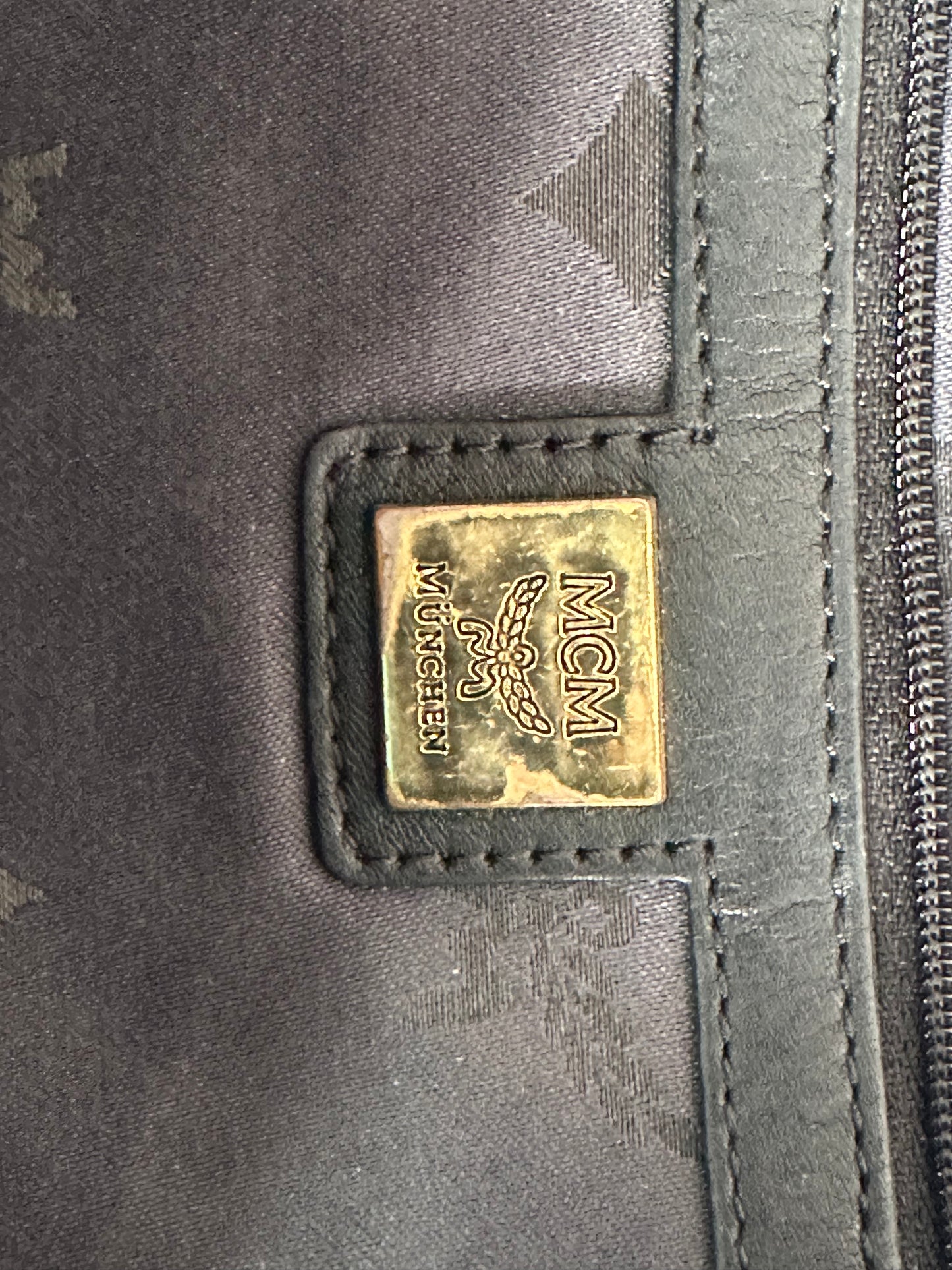 MCM Unisex Visetos Studded Small Stark M Backpack
