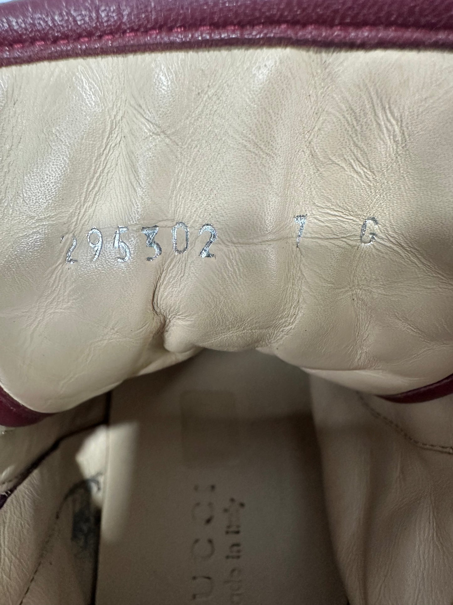 GUCCI Horsebit harness Croc Embossed leather gum sole high top sneaker Size 7 UK