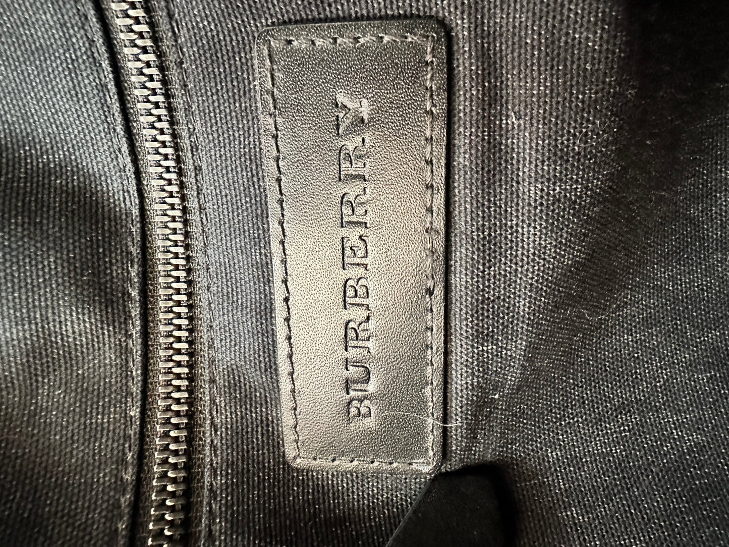 Burberry Grifford Messenger Bag Smoked Check Coated Canvas