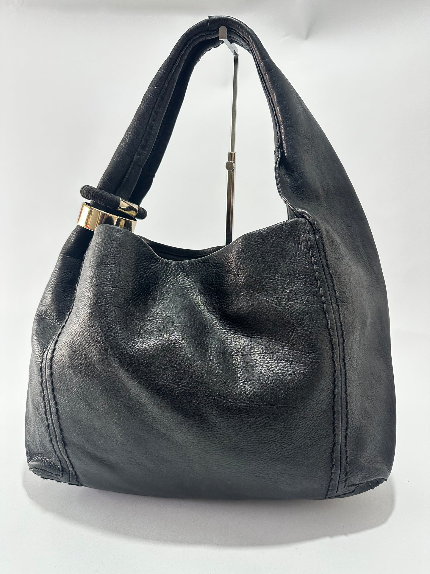 Jimmy Choo
Jimmy Choo Black Leather Medium Saba Hobo