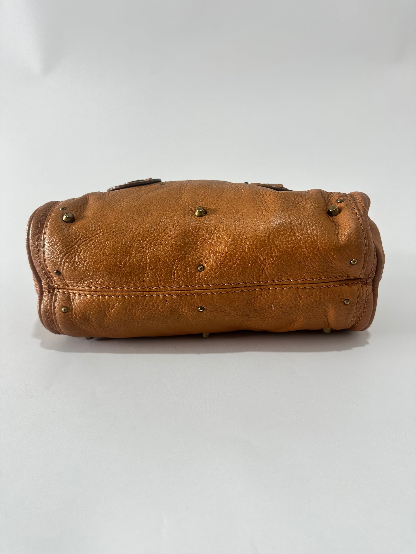 CHLOE
Beige Leather Paddington Mini Satchel Bag