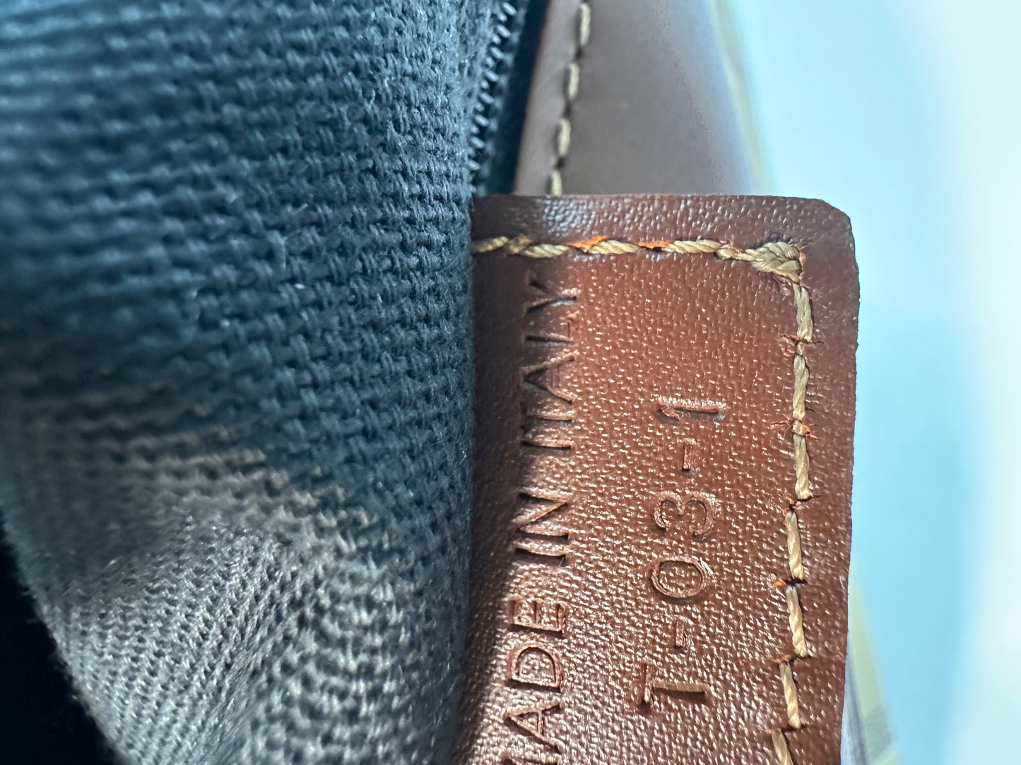 Burberry Beige/Tan Haymarket Check PVC and Leather Shoulder Bag