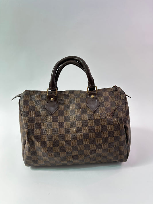 LOUIS VUITTON Damier ebene Speedy 30