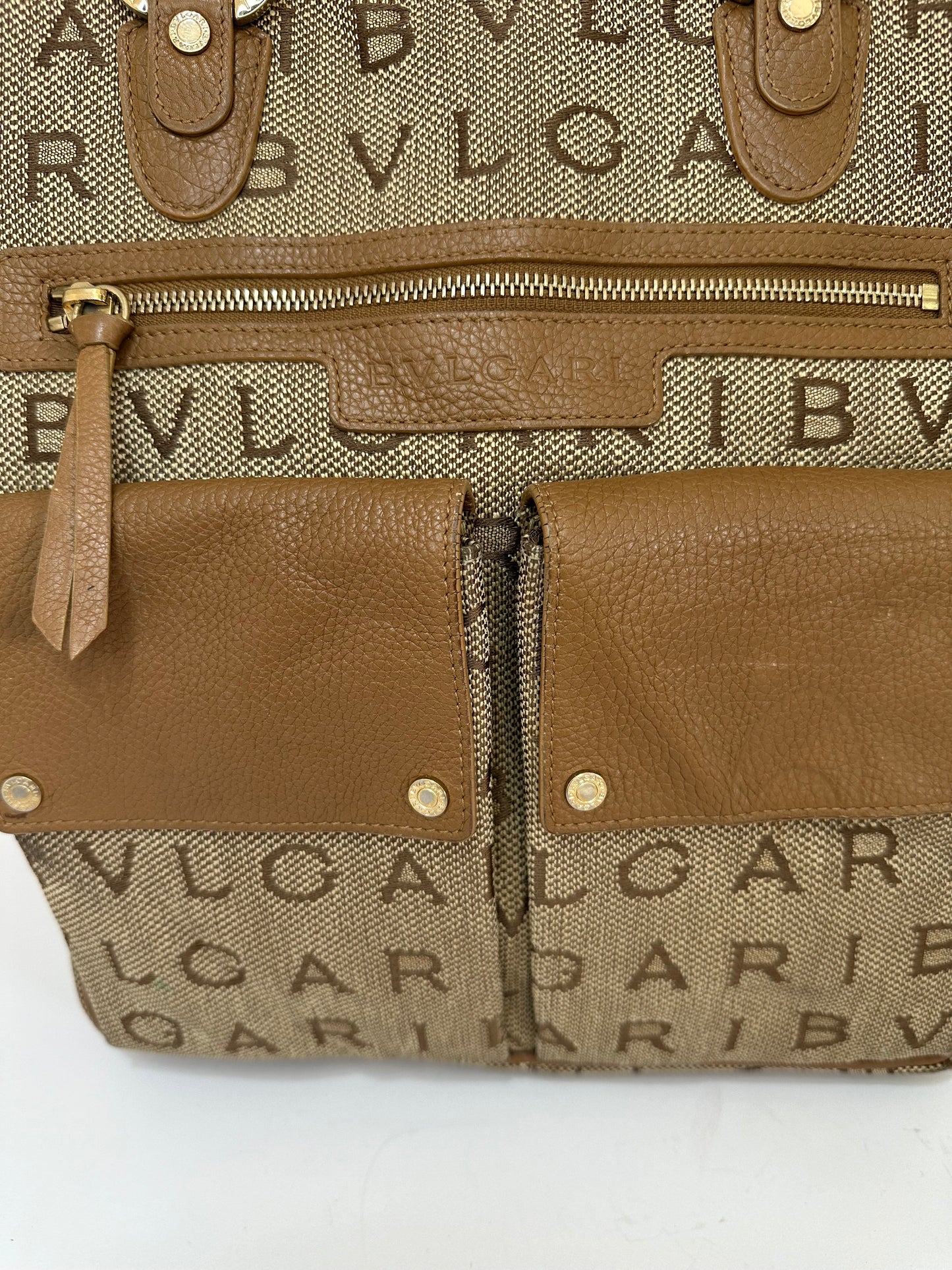 BVLGARI Becky Beige Shoulder Bag