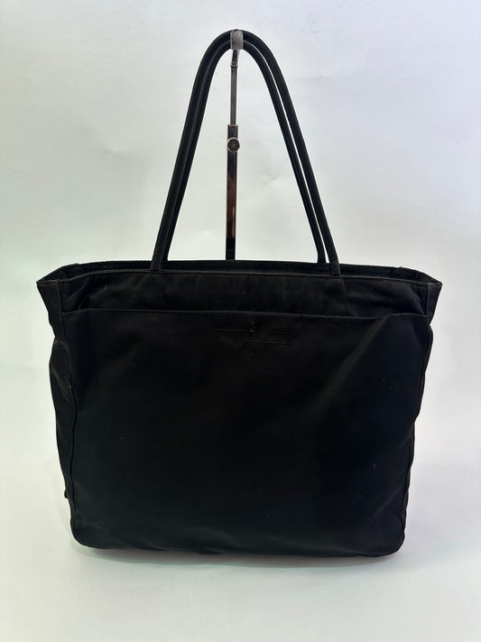 Prada Black Nylon Tote Bag