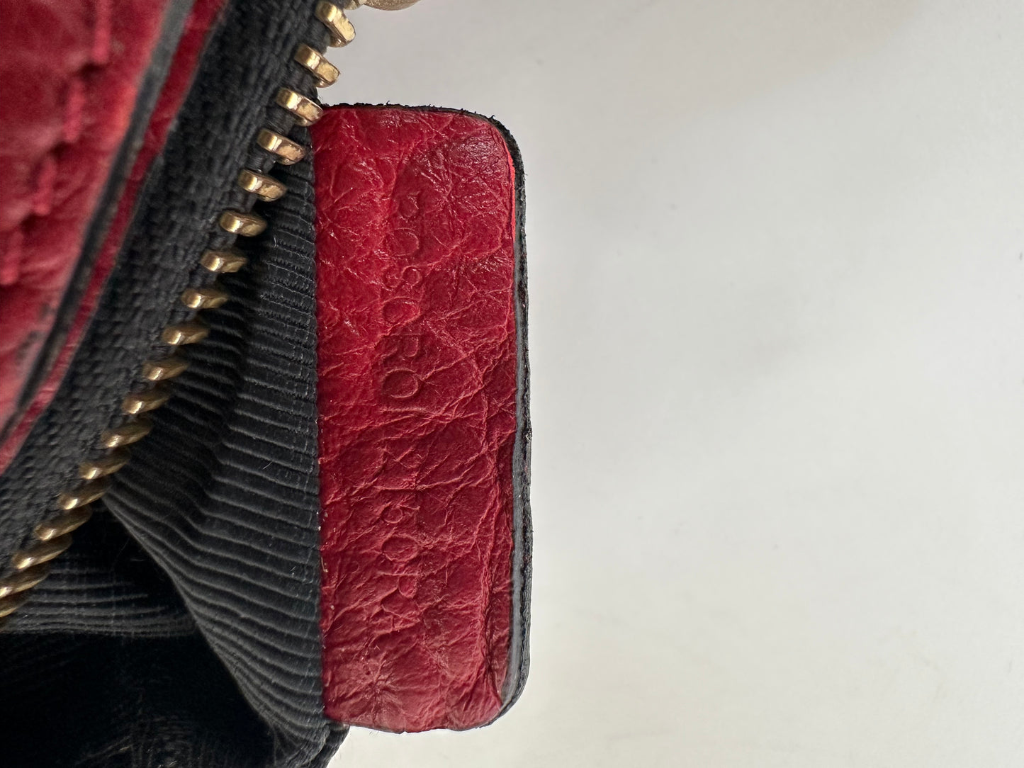 BURBERRY Magenta Embossed Check Leather Chichester Crossbody Bag