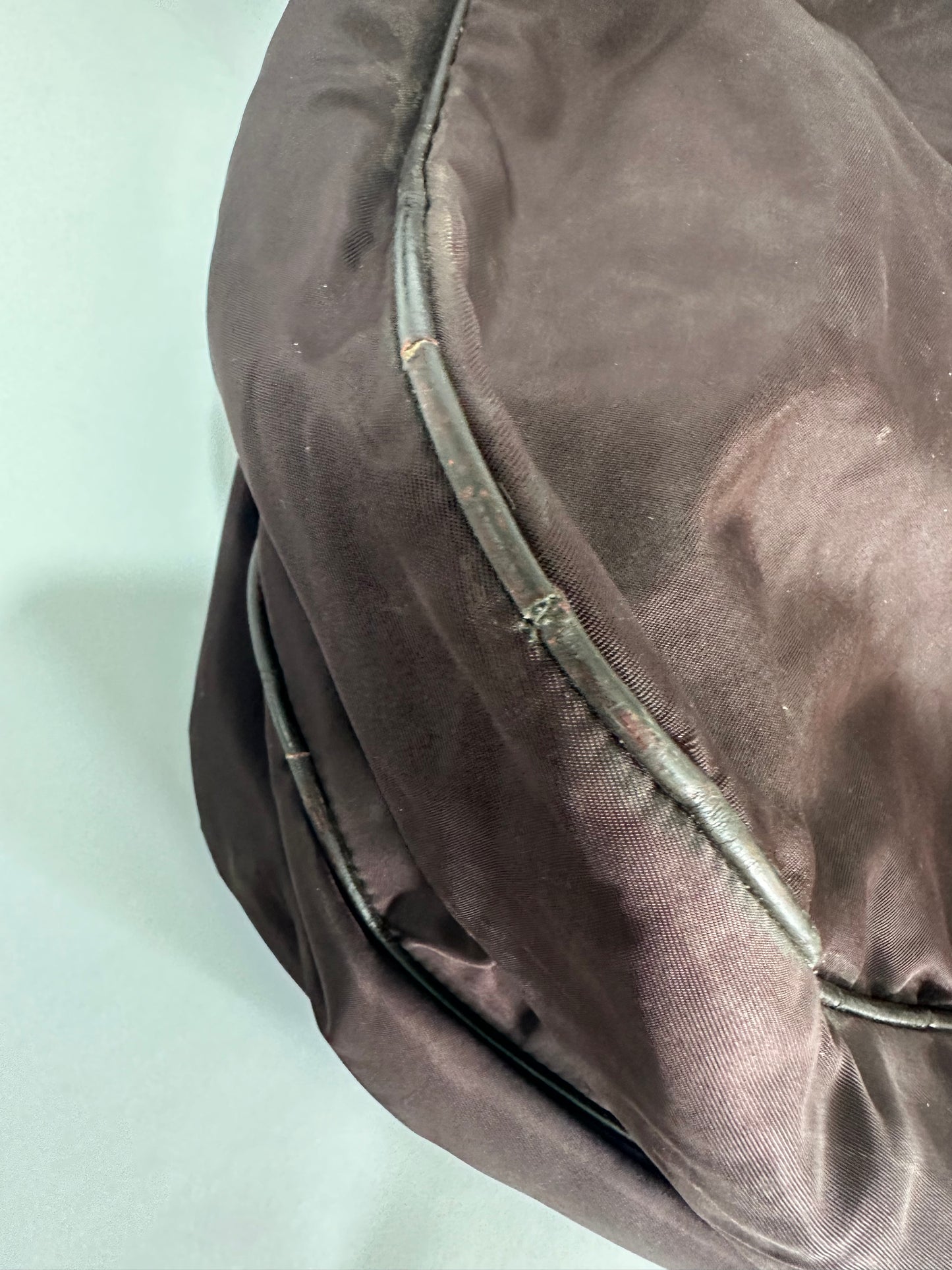 PRADA Mens Brown Tessuto Nylon/leather Crossbody Bag
