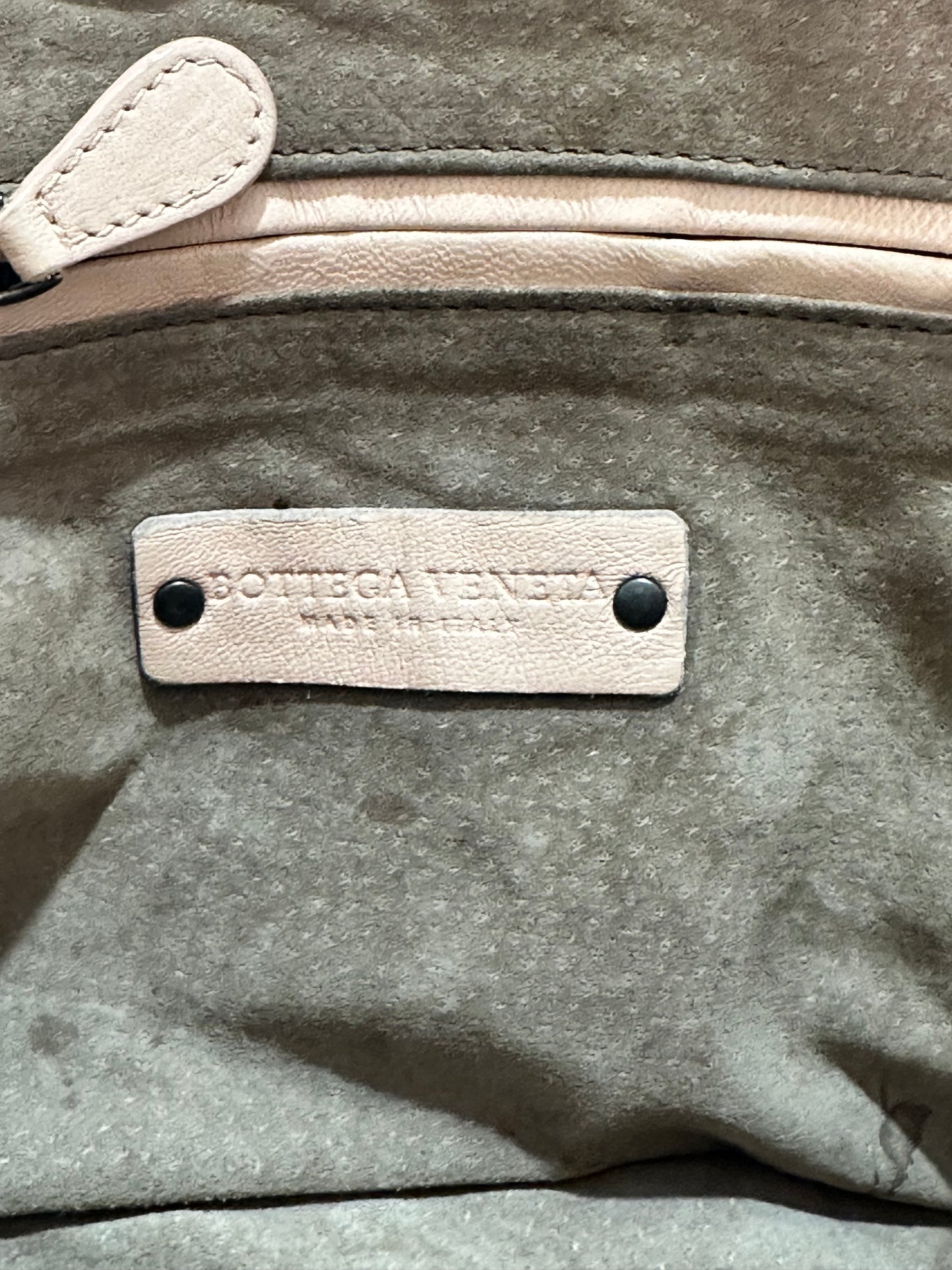 Bottega Veneta Beige Intrecciato Leather Nodini Crossbody Bag