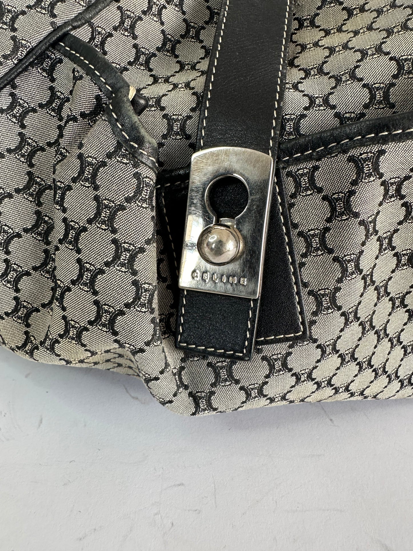 VINTAGE CELINE Macadam Shoulder Bag