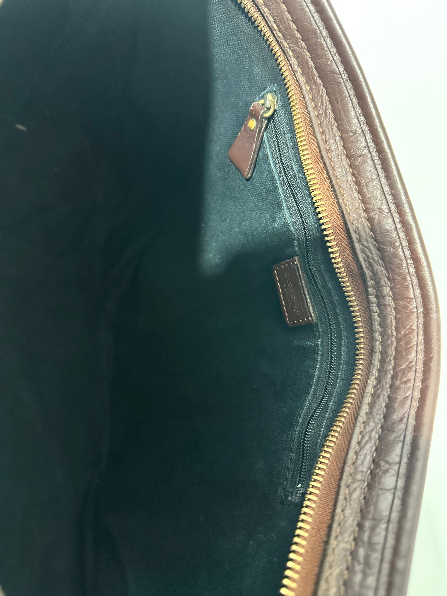 Burberry Dark Brown/Beige Haymarket Check Coated Canvas Tote