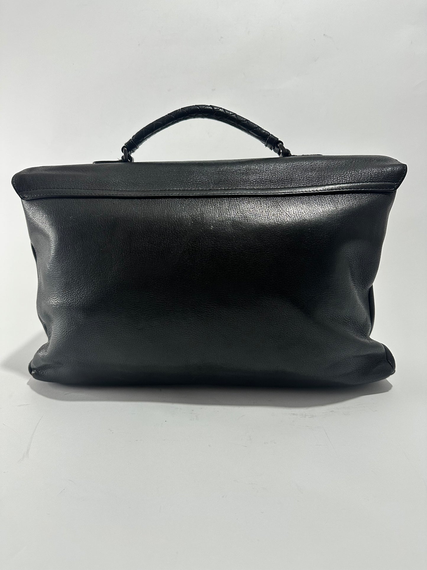 BOTTEGA VENETA
Calfskin Intrecciato Briefcase Black