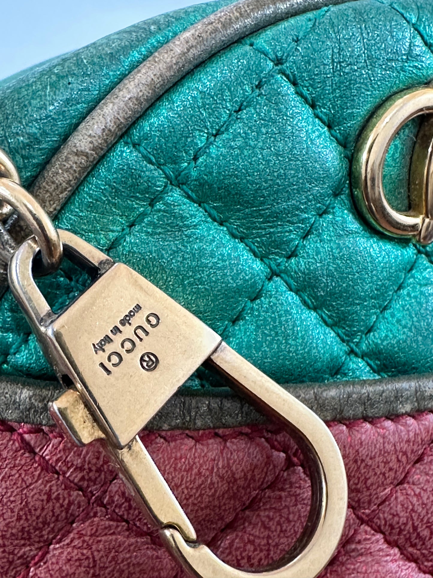 Gucci Multicolor Quilted Leather Mini Trapuntata Crossbody Bag