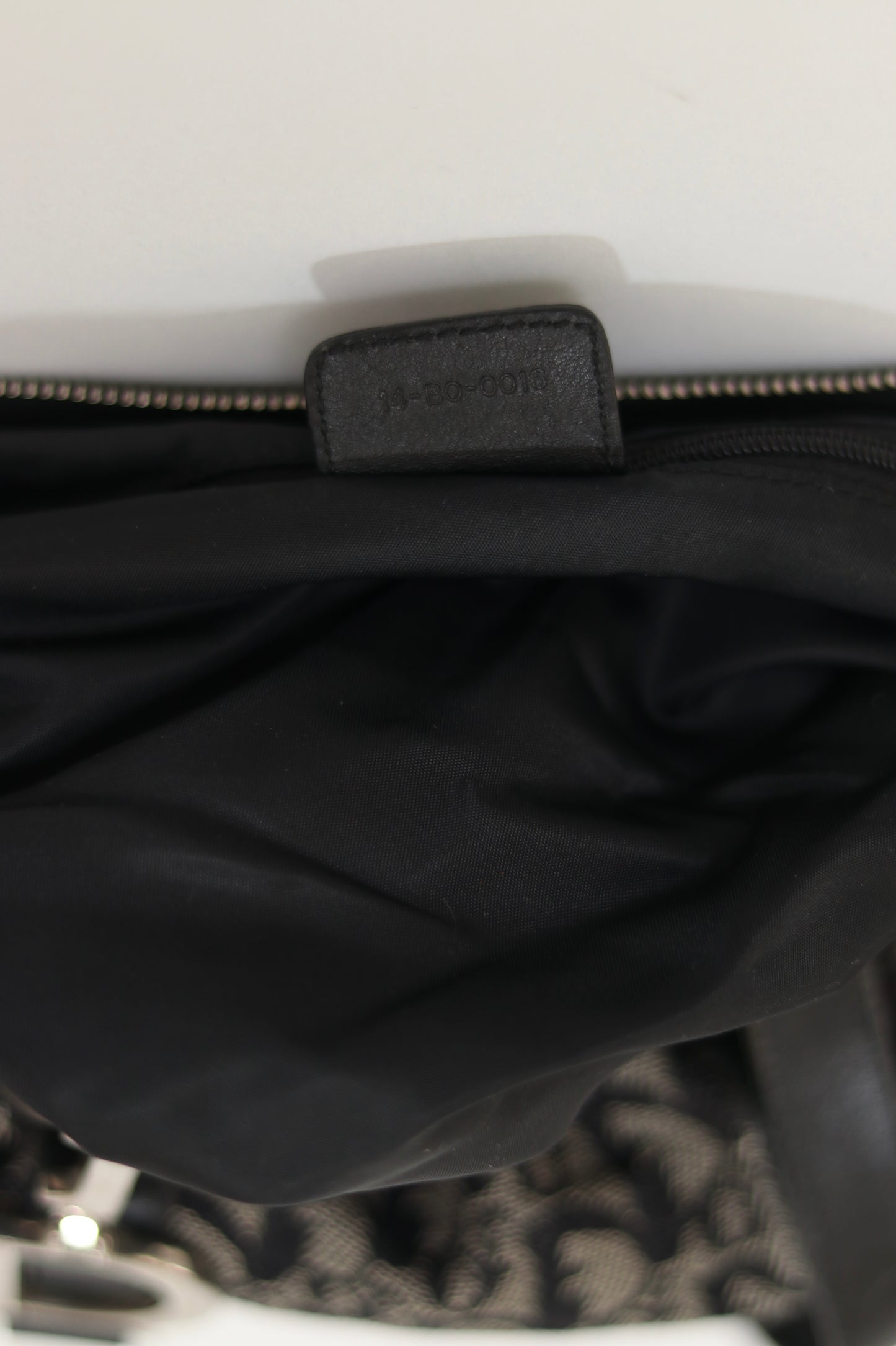 CHRISTIAN DIOR Denim Monogram Charms Shoulder Bag Blue