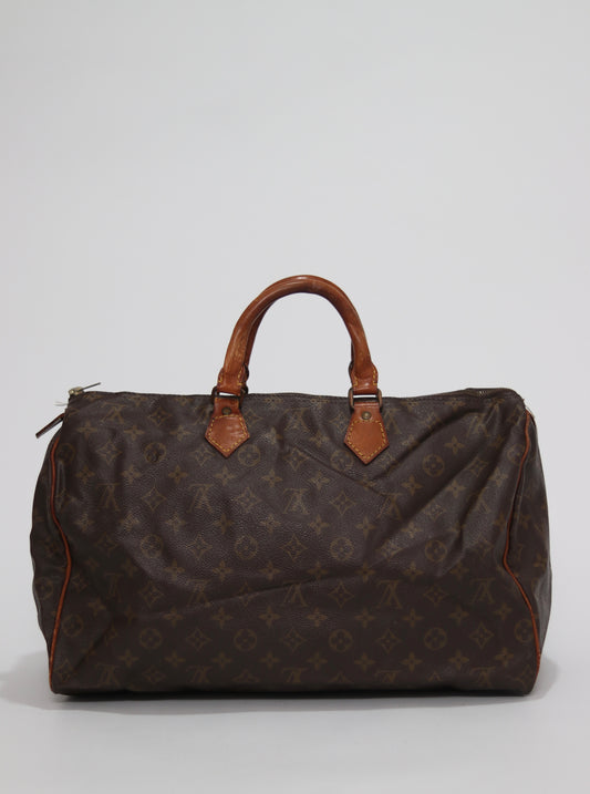 VINTAGE LOUIS VUITTON Monogram Speedy 40