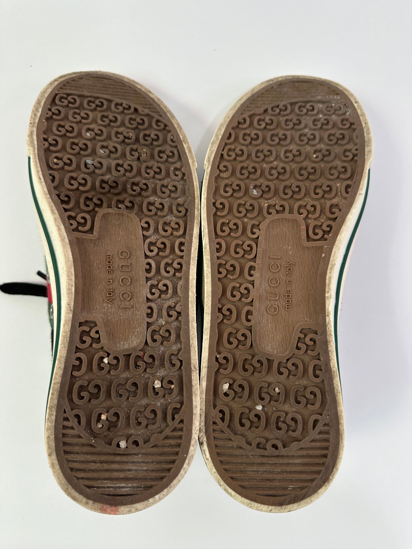 GUCCI Canvas Printed Sneakers Size 37 EU