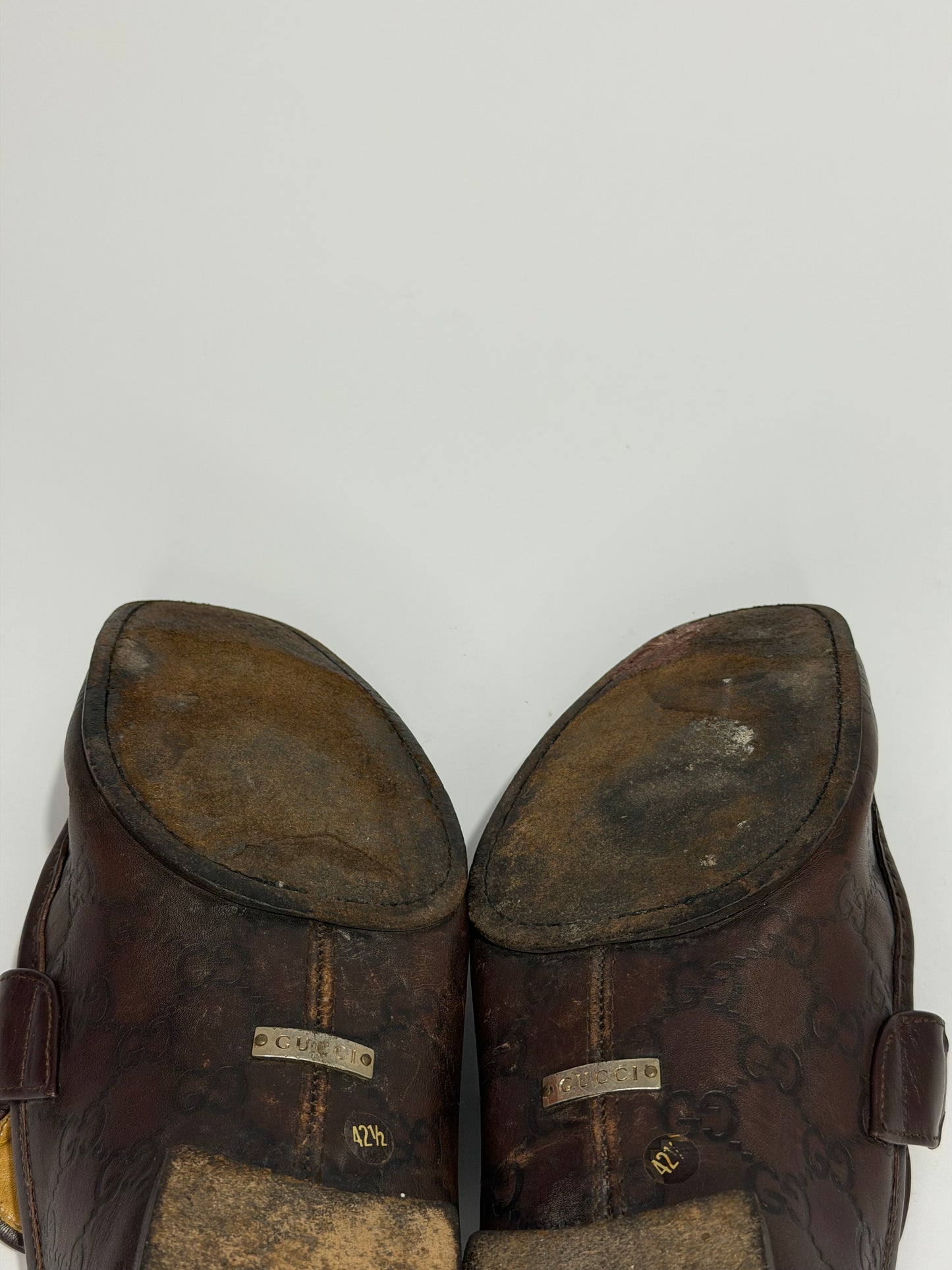 Gucci Tom Ford Guccissima Horsebit Loafers Size 42.5 EU/ 8.5 UK/ 9.5 US