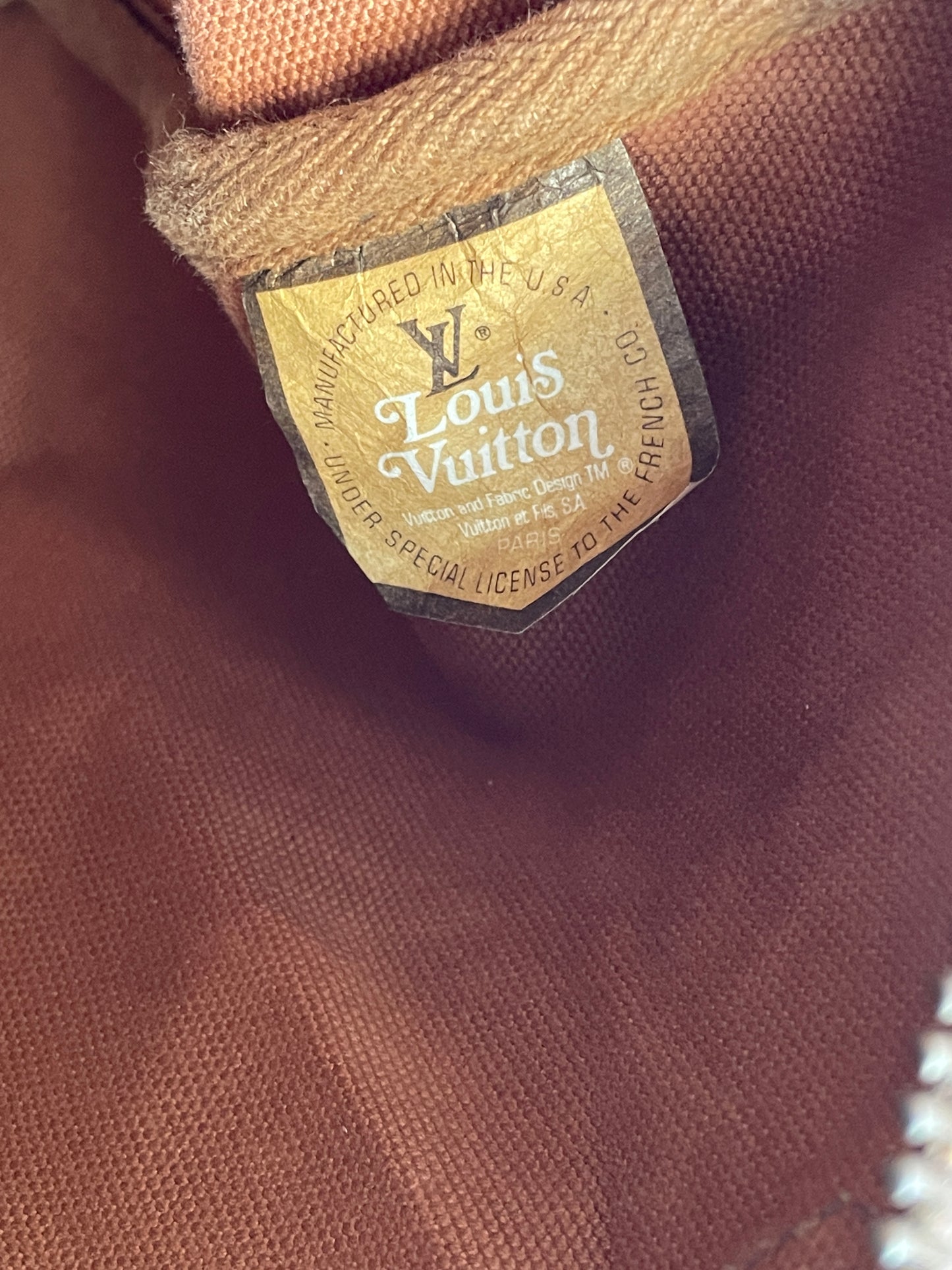 Vintage LOUIS VUITTON Monogram Speedy 35 Made in USA
