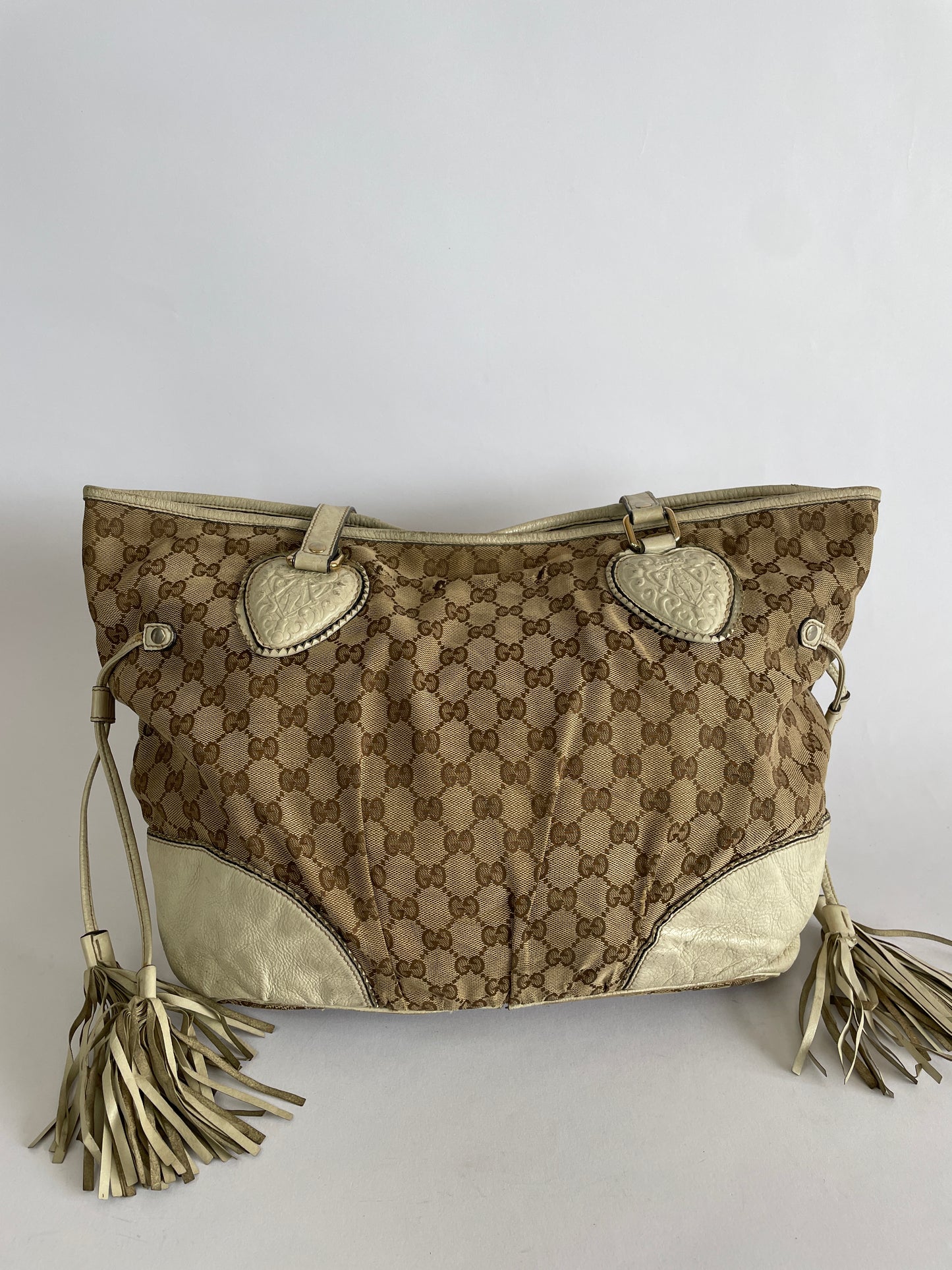 GUCCI Monogram Large Tribeca Tote Off White