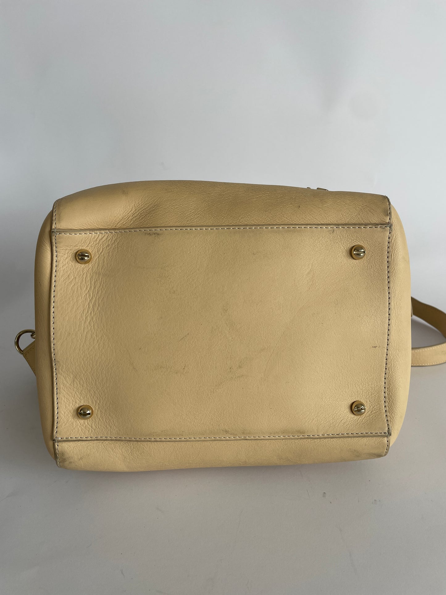 GIVENCHY Biege Calfskin Leather Small HDG Tote Bag