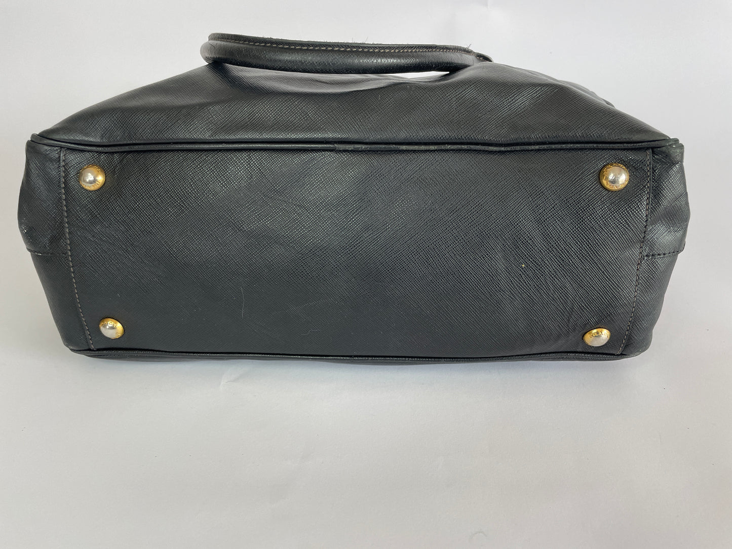 PRADA Saffiano Travel Briefcase Nero Black