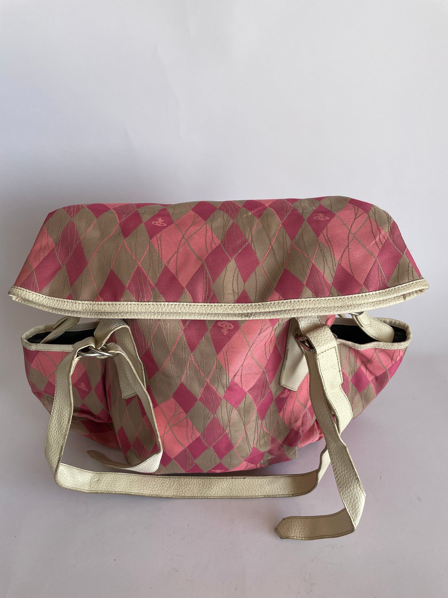 VIVIENNE WESTWOOD Checkered Foldable Tote Bag