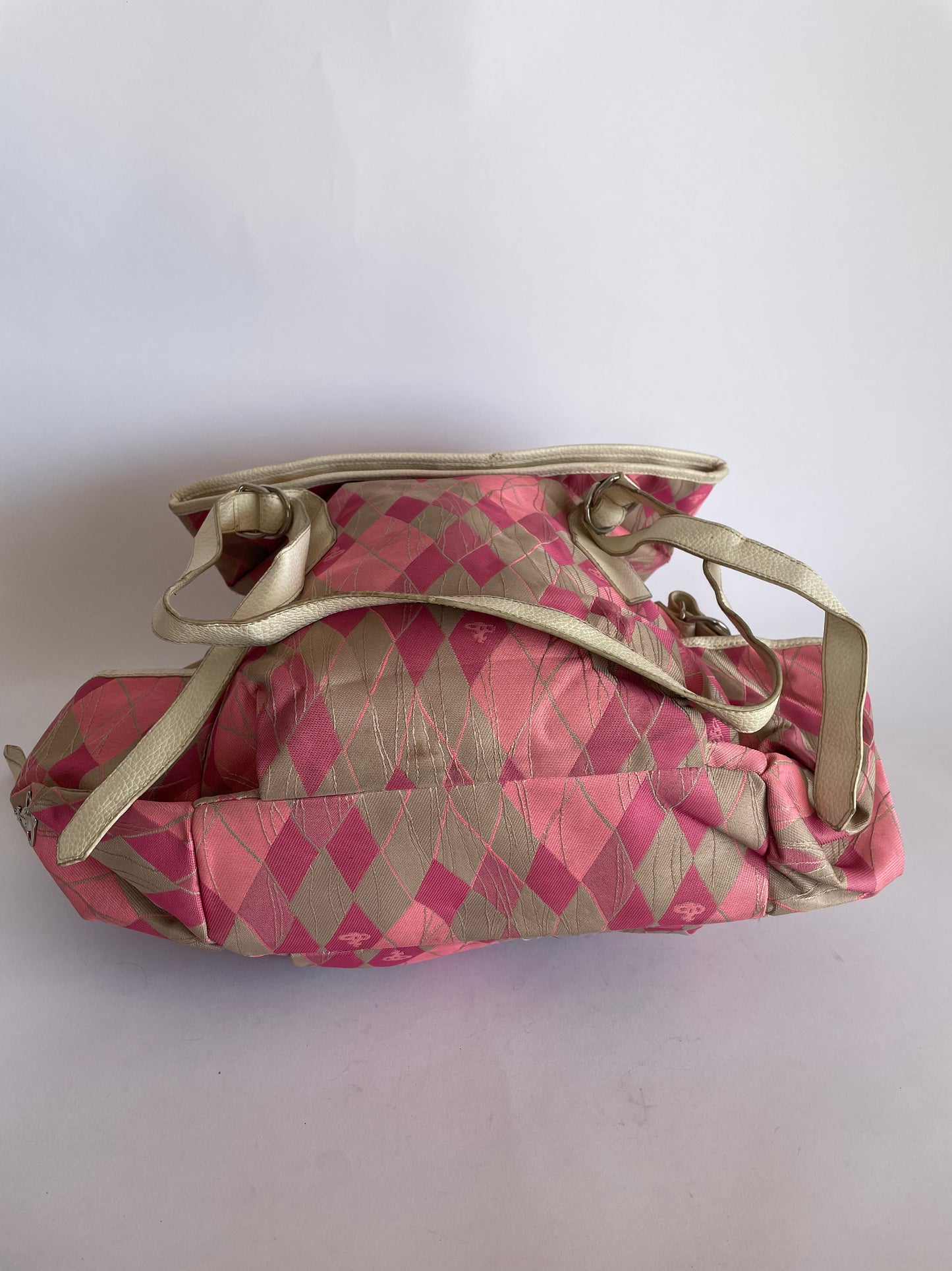 VIVIENNE WESTWOOD Checkered Foldable Tote Bag