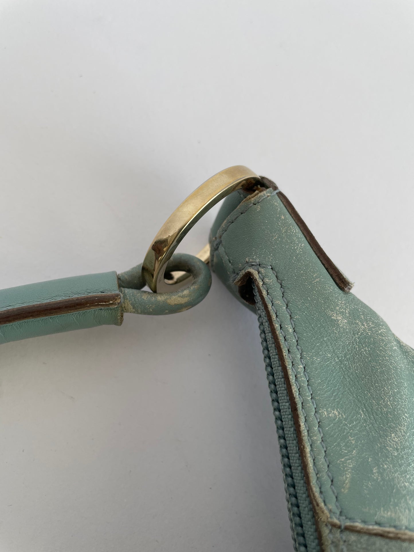 GUCCI Suede GG Canvas Hobo Bag.